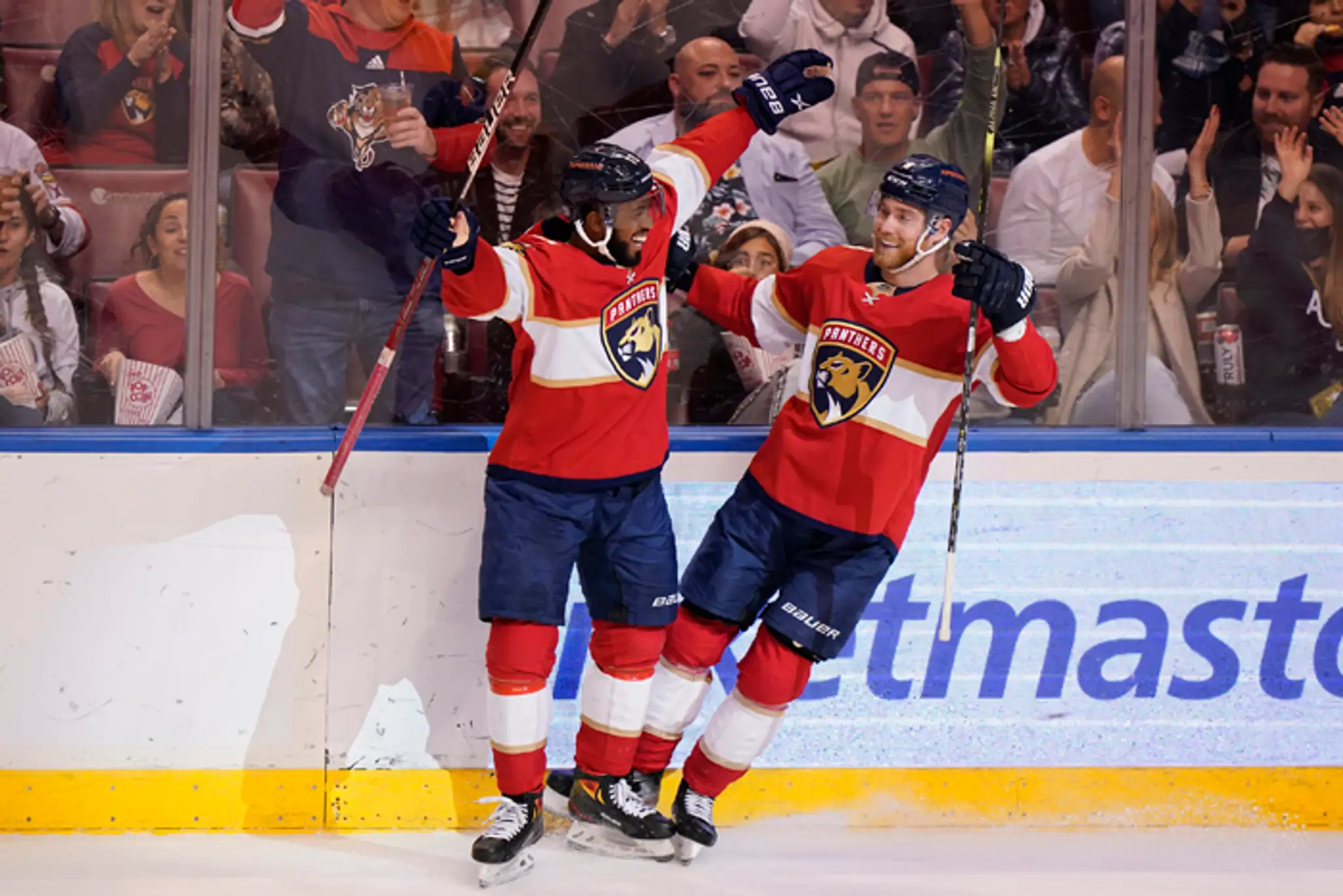 Anthony Duclair (vľavo) a Sam Bennett.