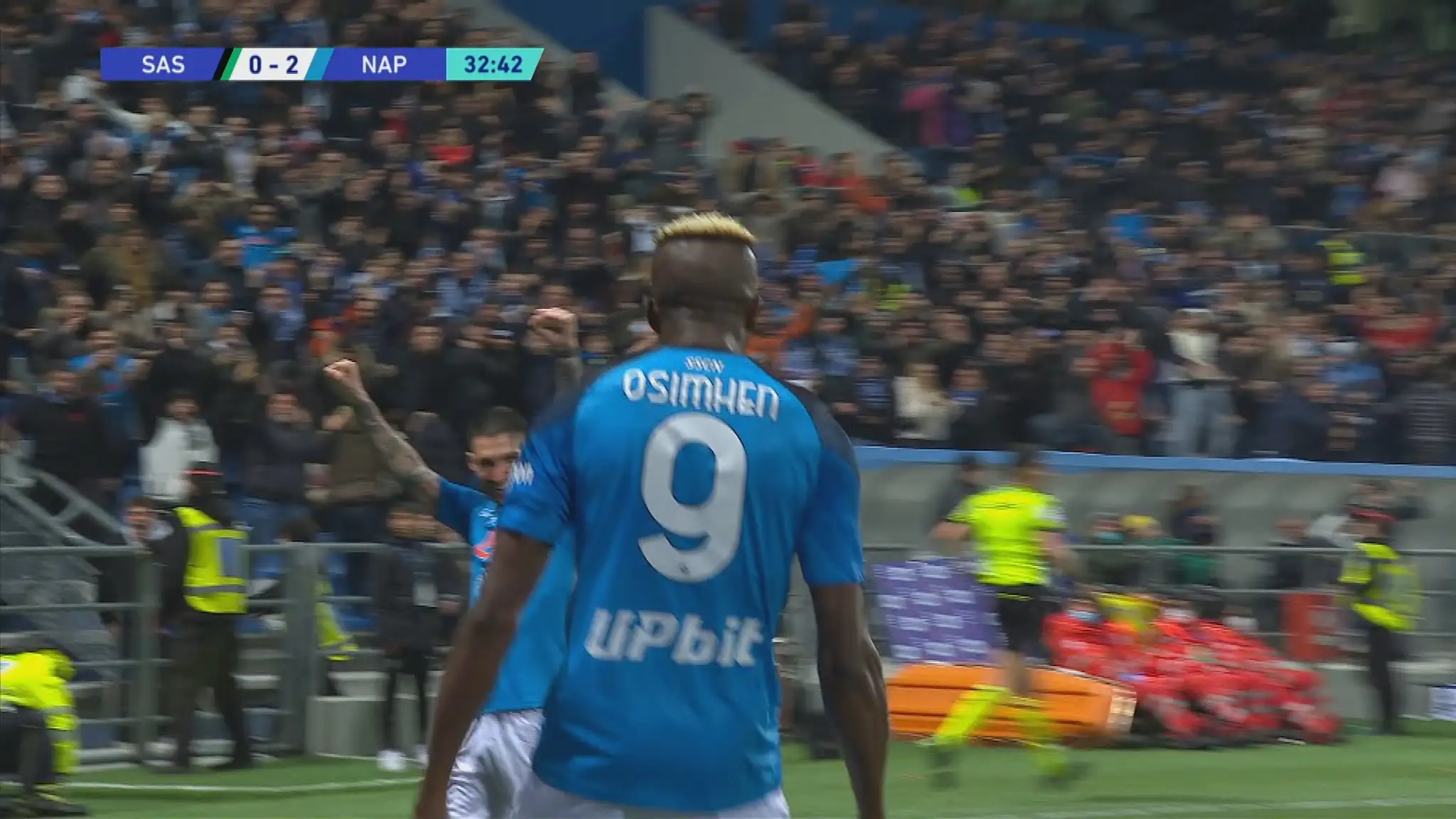 Radujúci sa Osimhen