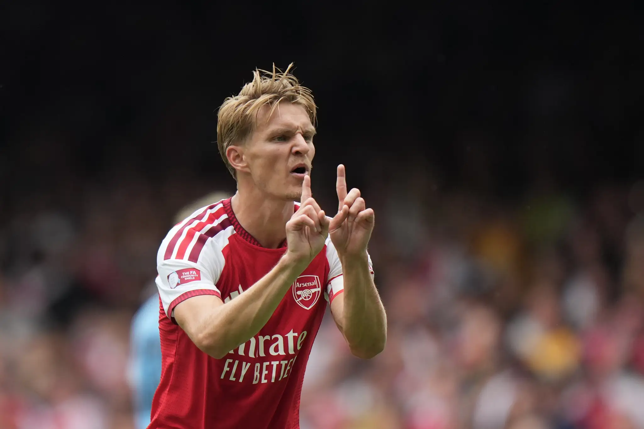 Futbalista Arsenalu Londýn Martin Odegaard.