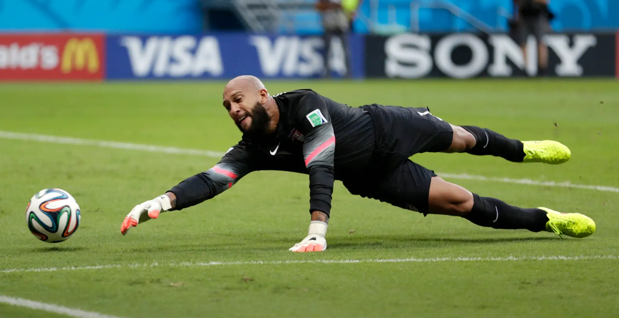 Tim Howard na archívnej snímke.