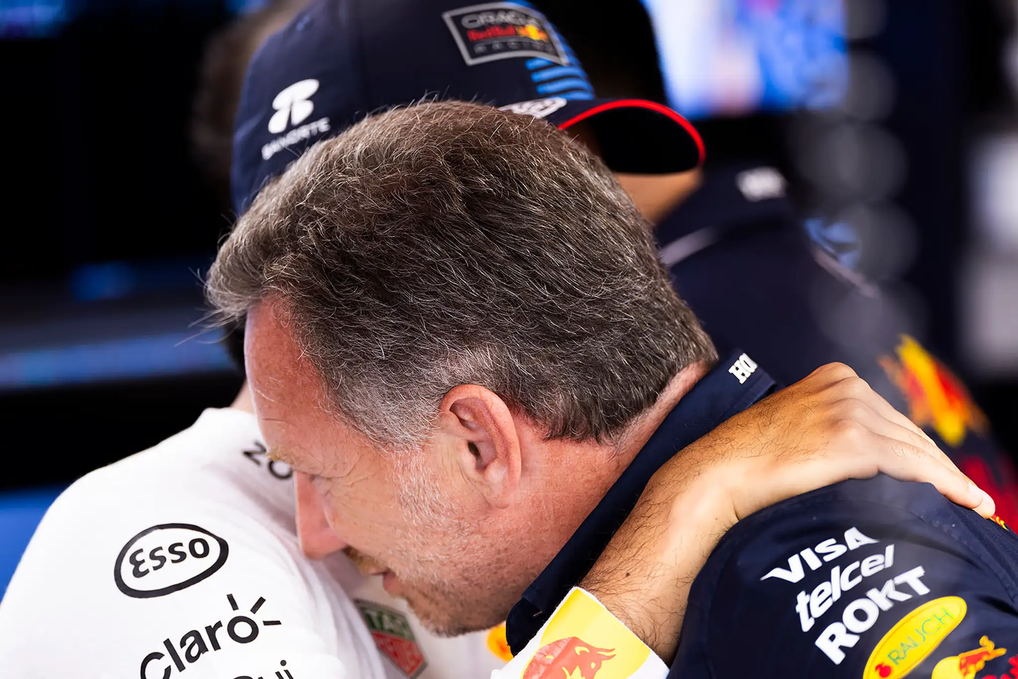 Sergio Peréz a Christian Horner z Rad Bullu.