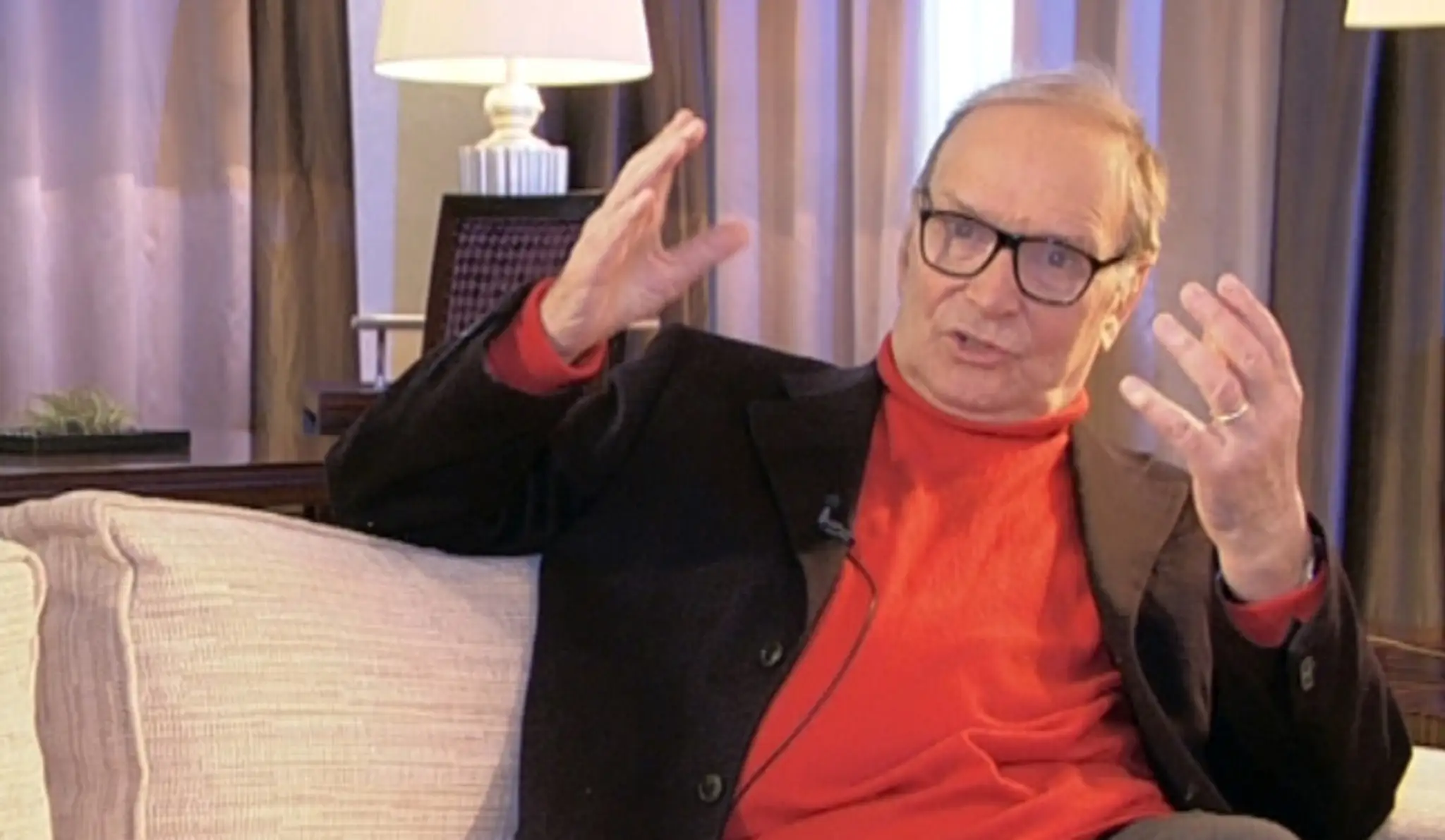 Ennio Morricone počas rozhovoru pre TV Markíza.