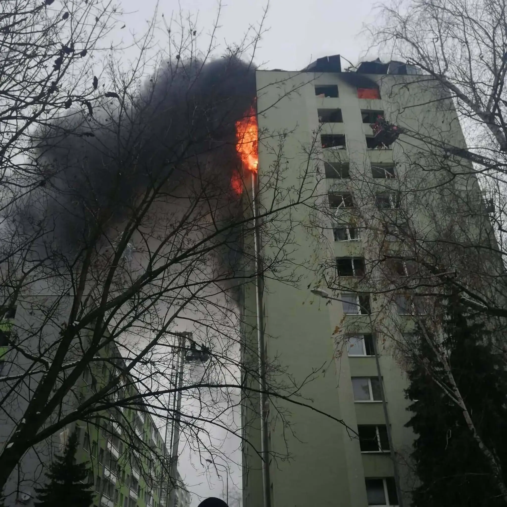 Výbuch bytovke v Prešove.