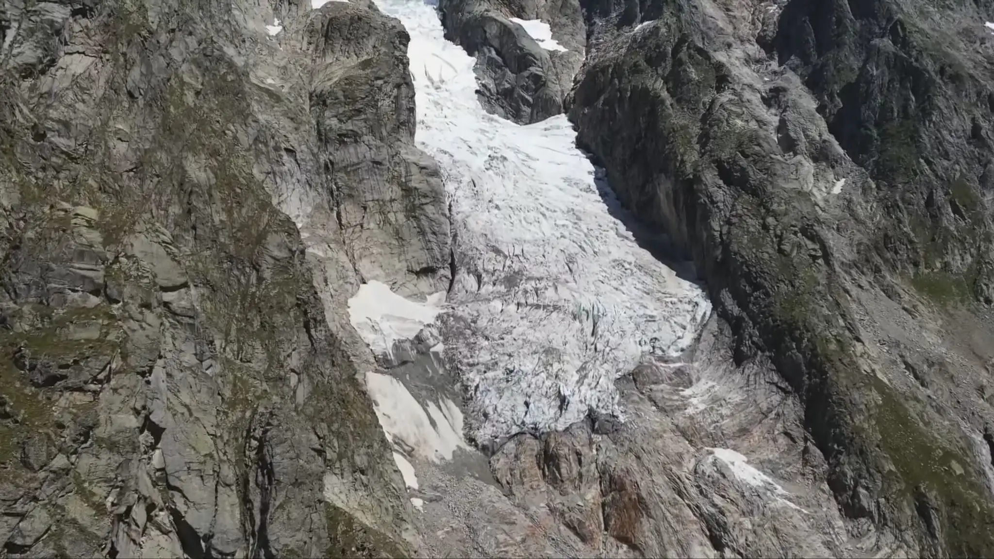 Ľadovec na Mont Blanc