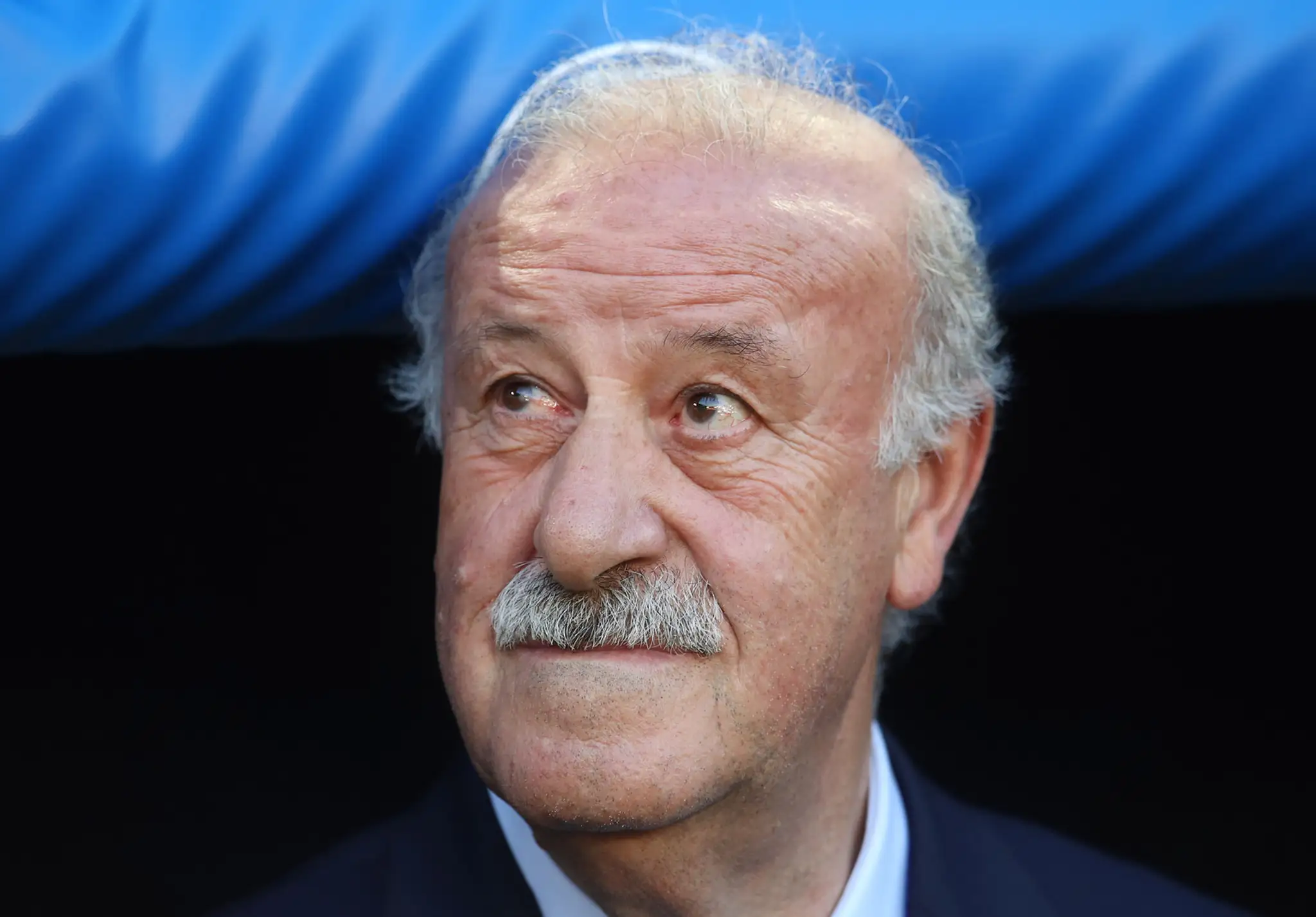 Španielsky tréner Vicente del Bosque pred zápasom s Chorvátskom na ME.