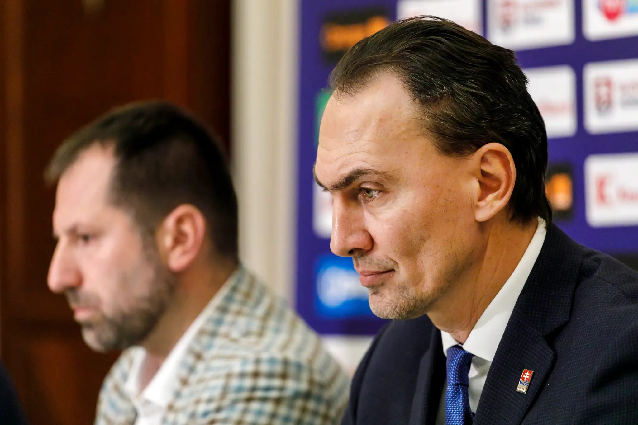 Richard Pavlikovský a prezident SZĽH Miroslav Šatan