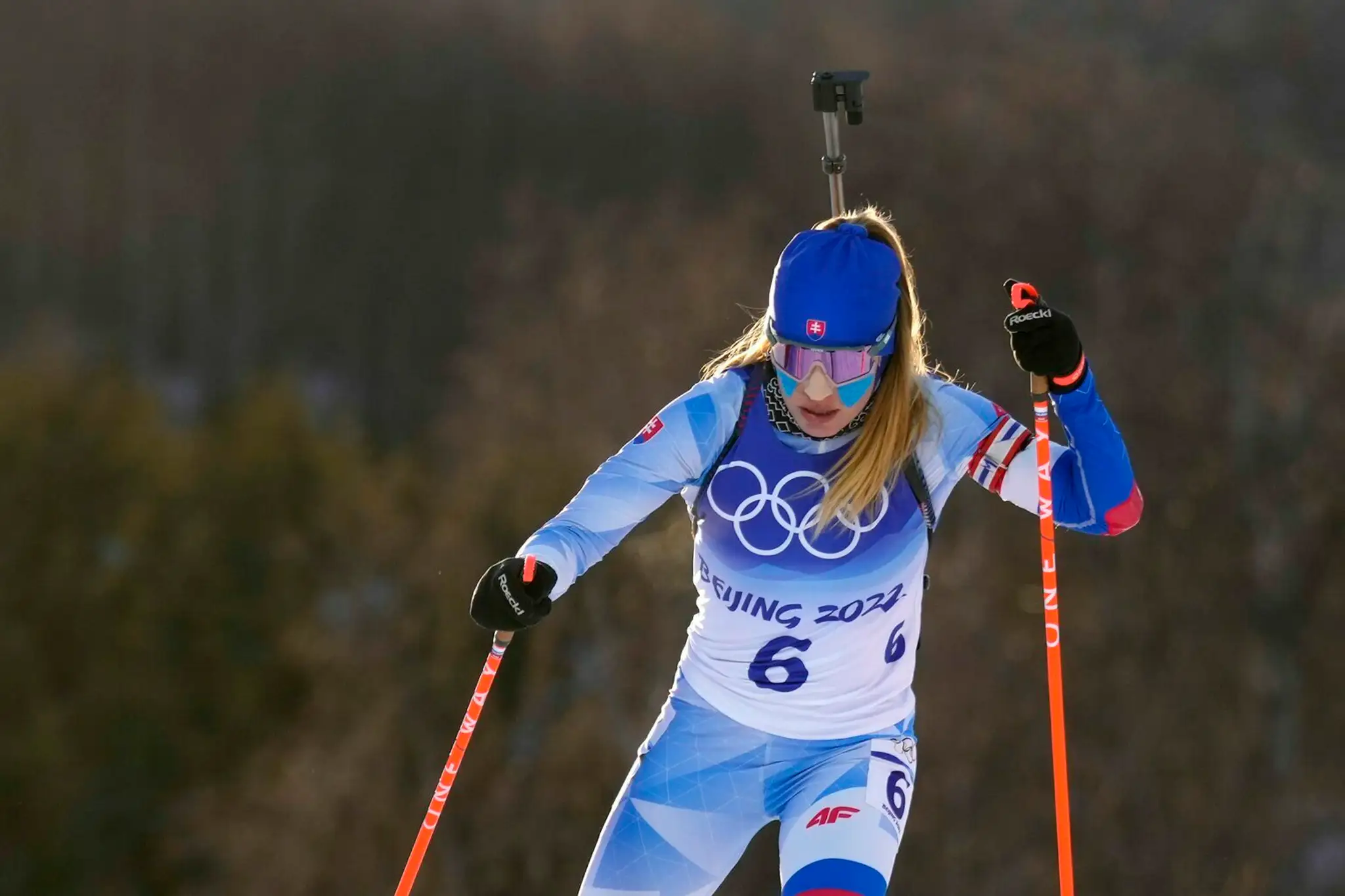 Slovenská biatlonistka Paulína Fialková vo vytrvalostných pretekoch na ZOH 2022.
