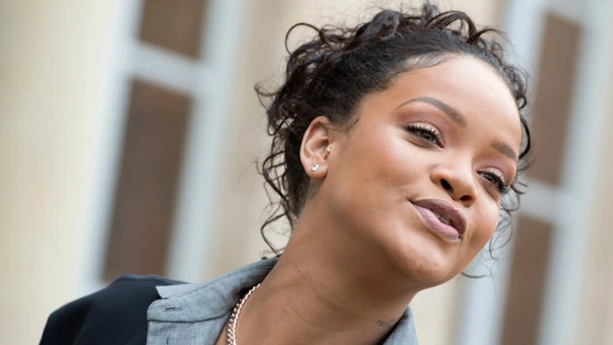 Rihanna na návšteve u francúzskeho prezidenta Emmanuela Macrona