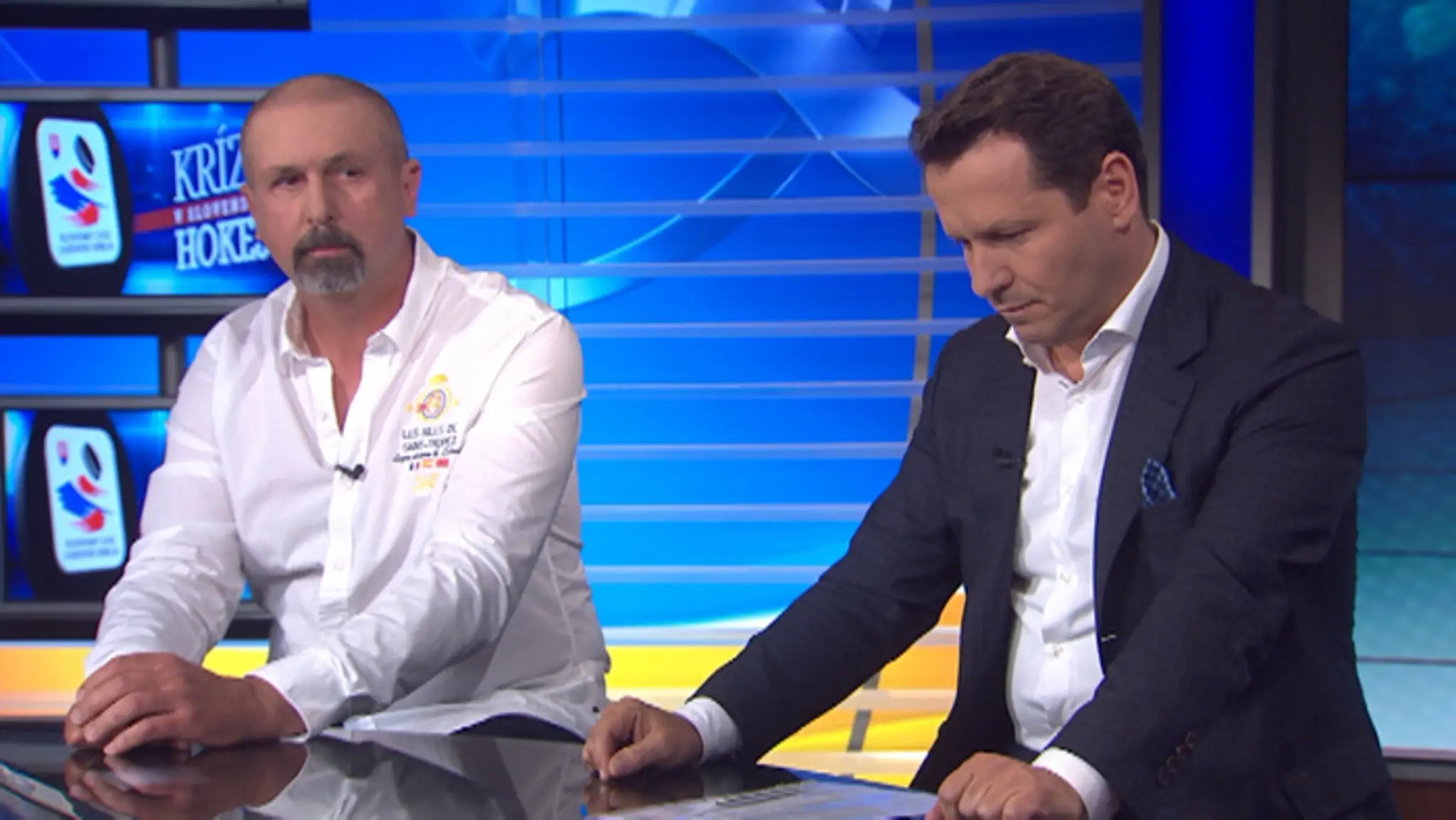 Zdeno Cíger a šéf SZĽH Martin Kohút.