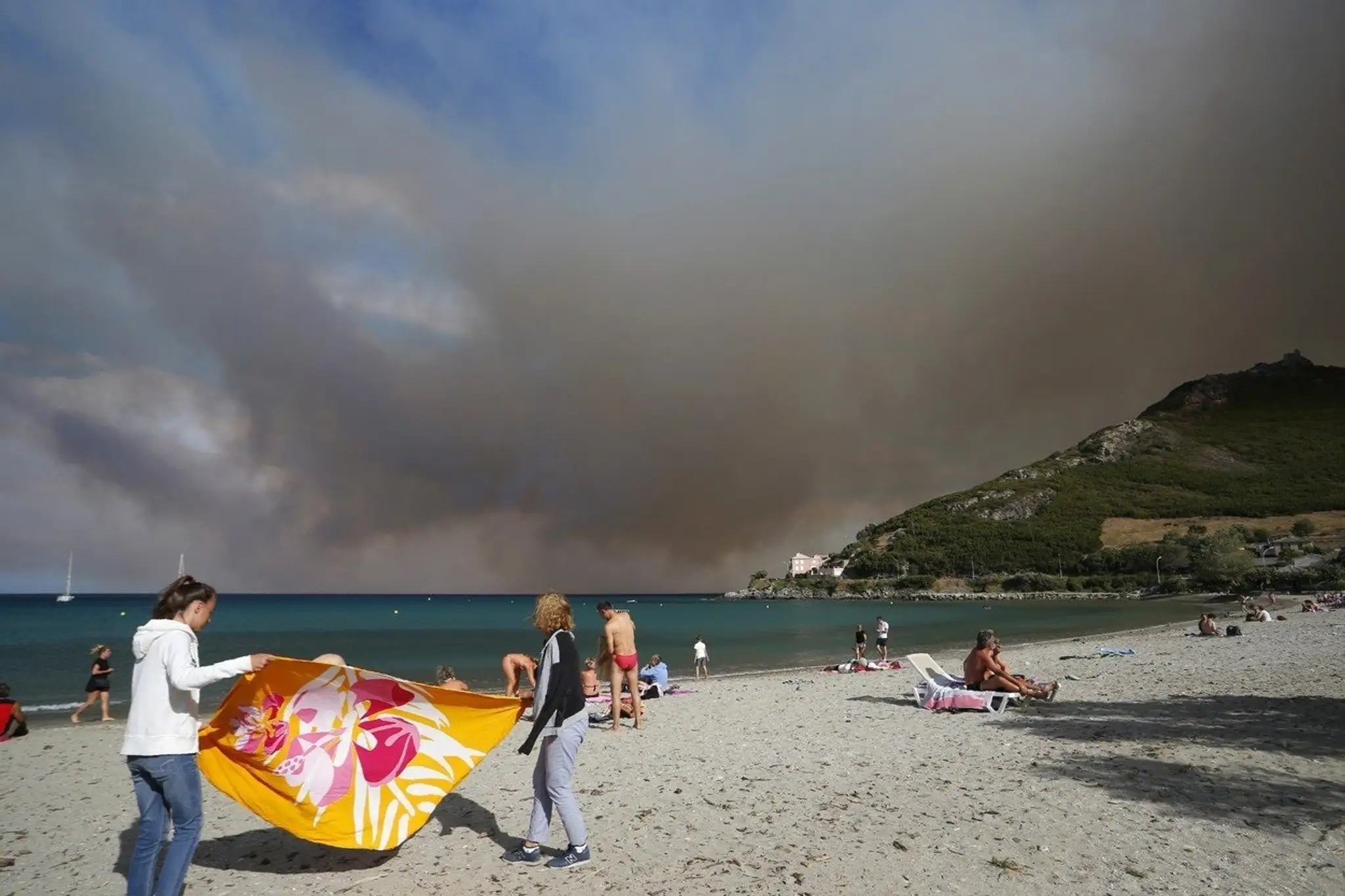Požiare na francúzskom ostrove Korzika.