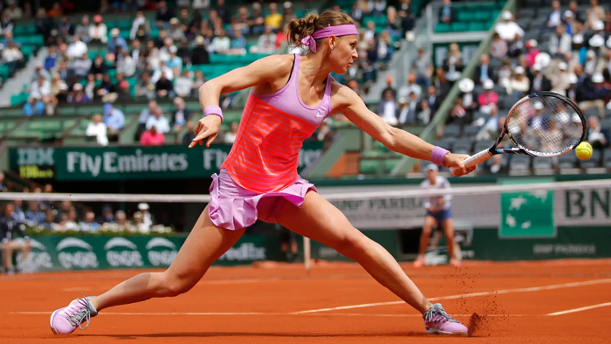 Lucie Šafářová na Roland Garros.