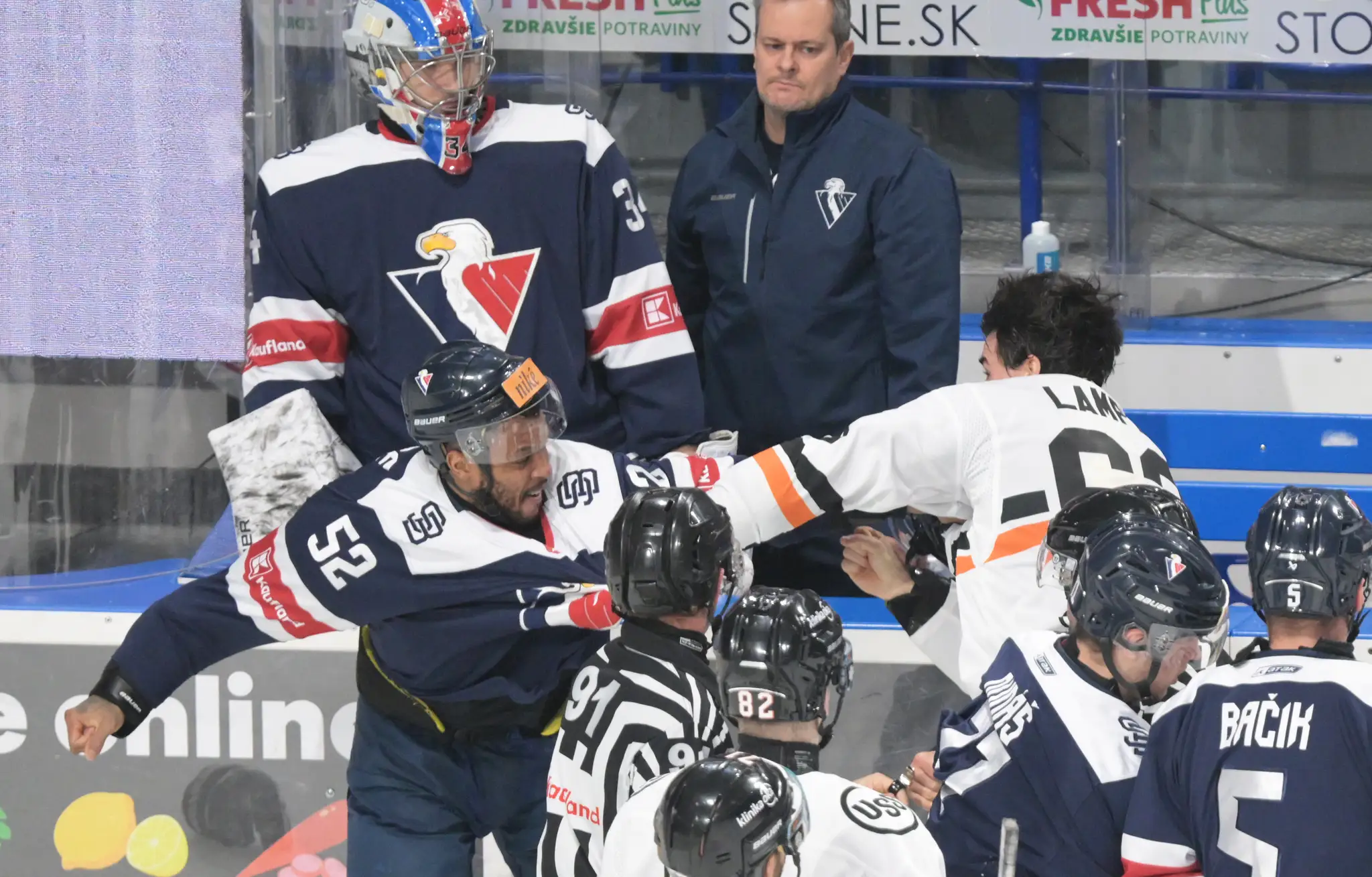 Momentka zo zápasu Košice - Slovan