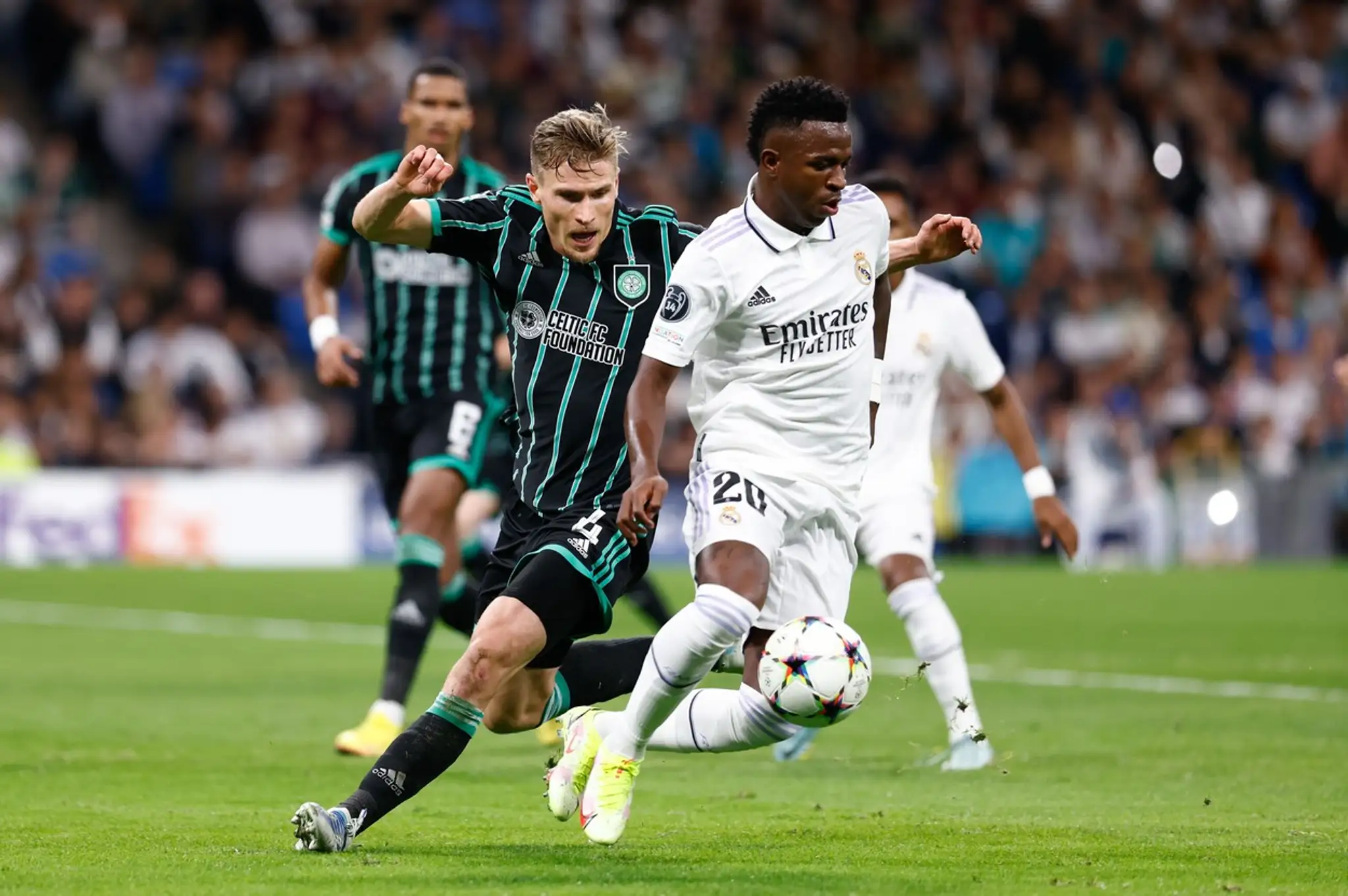 Vinícius v akcii proti Celticu