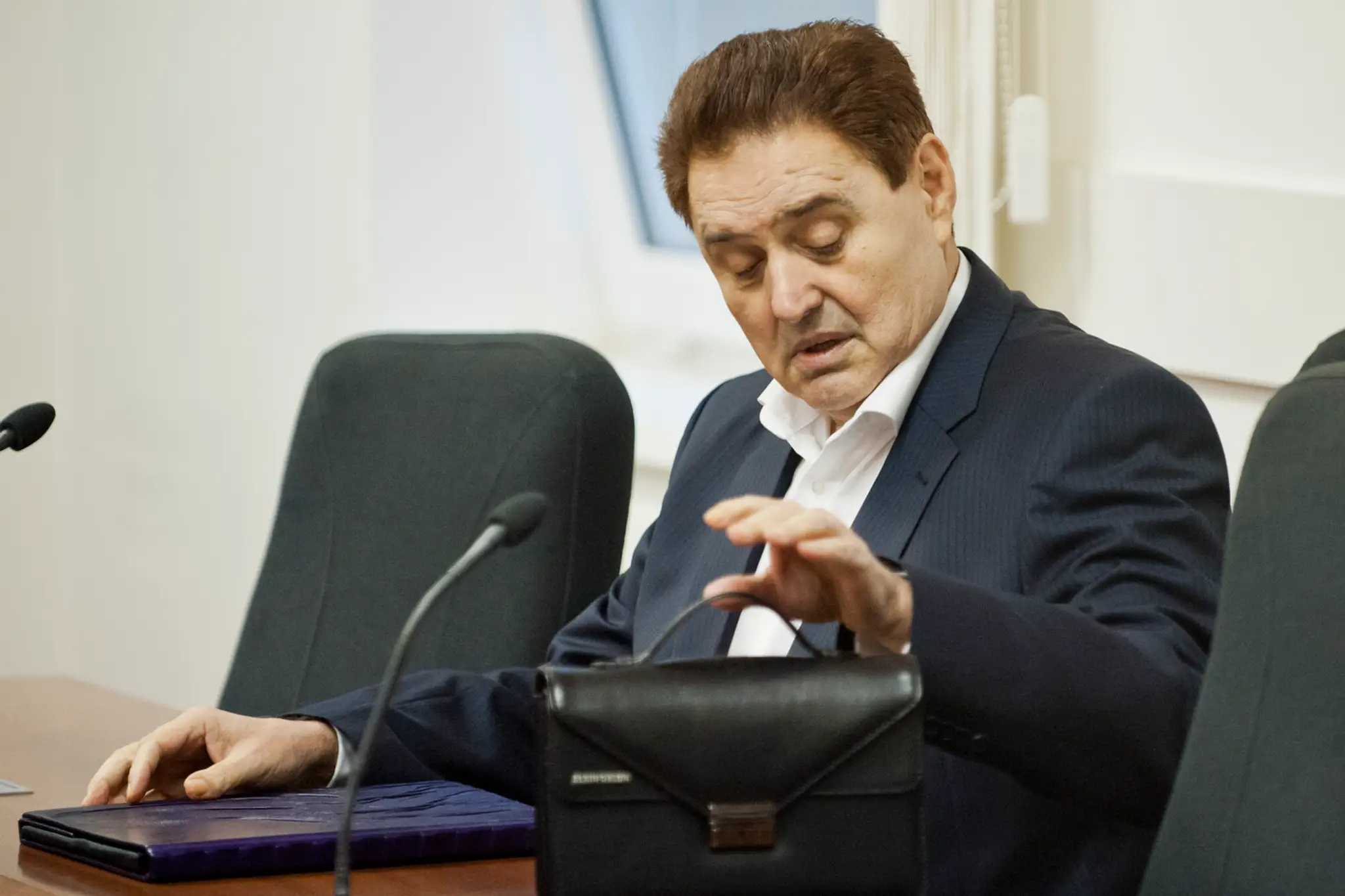 Jozef Majský na hlavnom pojednávaní v kauze tunelovania nebankových spoločností Horizont Slovakia a BMG Invest v roku 2015.