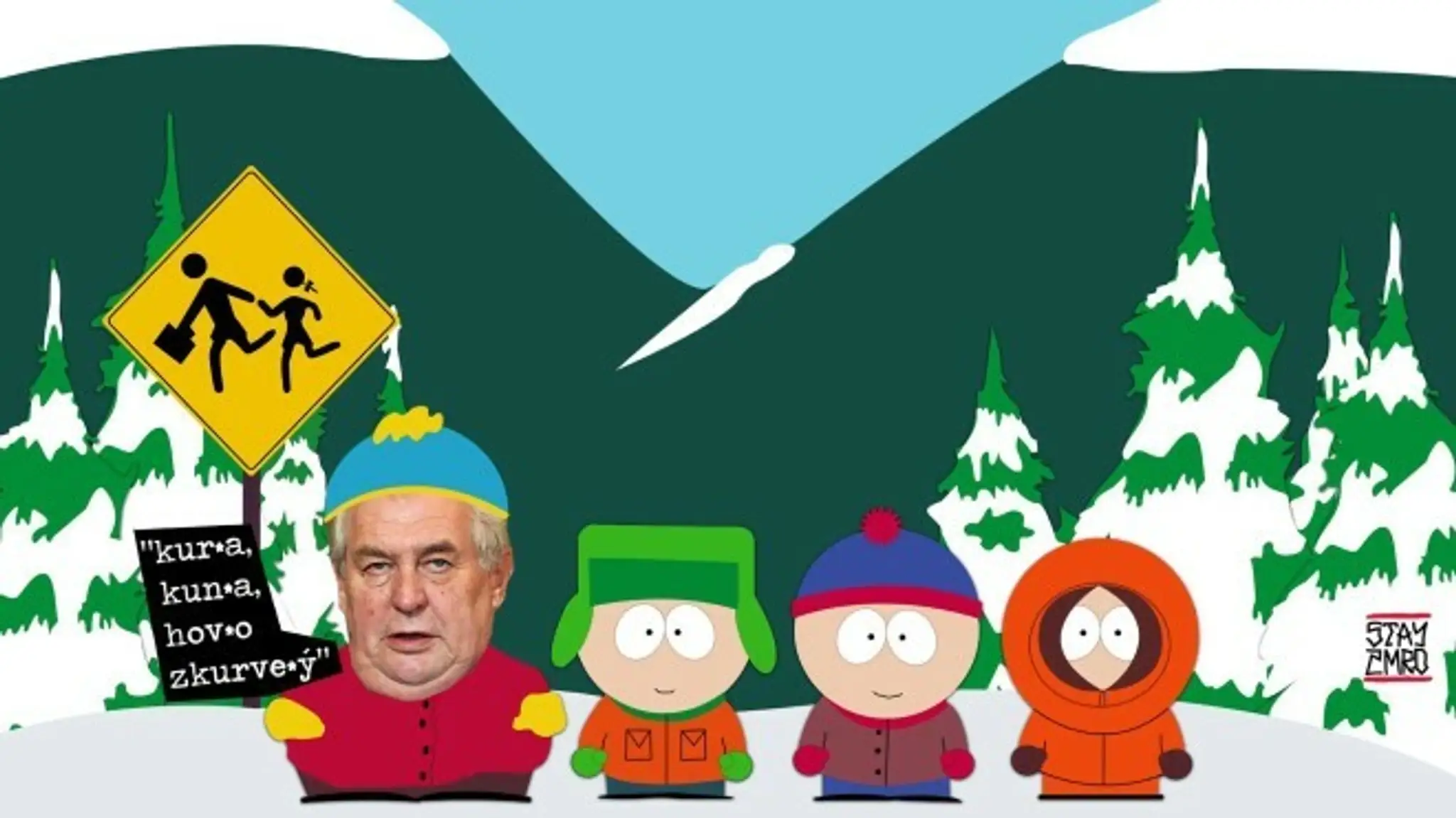 Zeman baví internet.