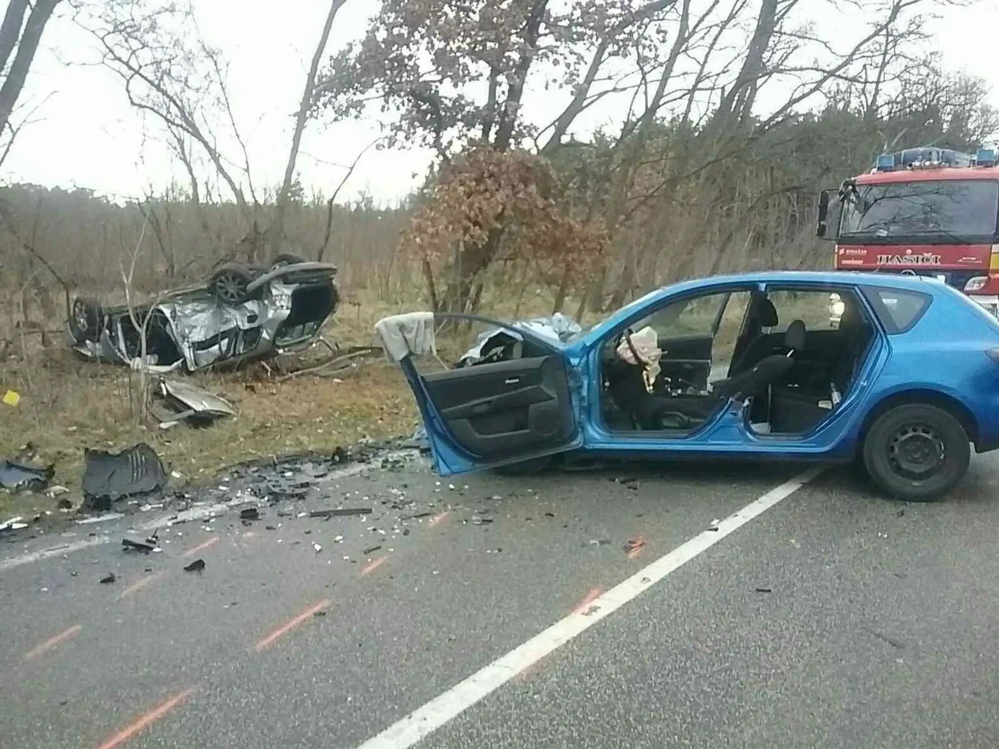 Nehoda pri obci Kostolište. 