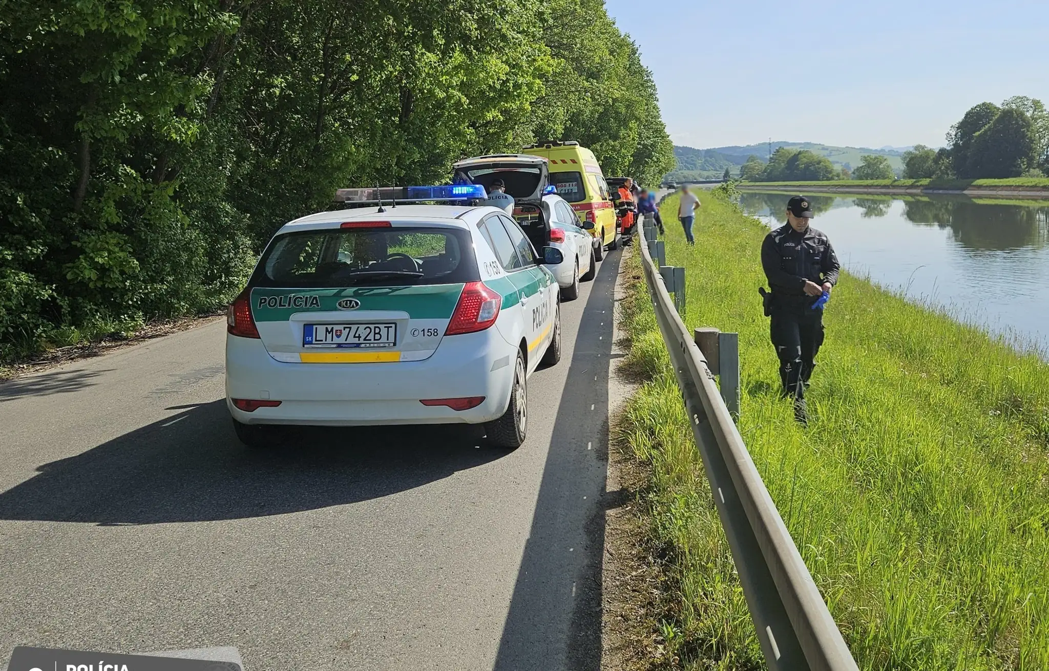 Mŕtvola v Hričovskom kanáli.