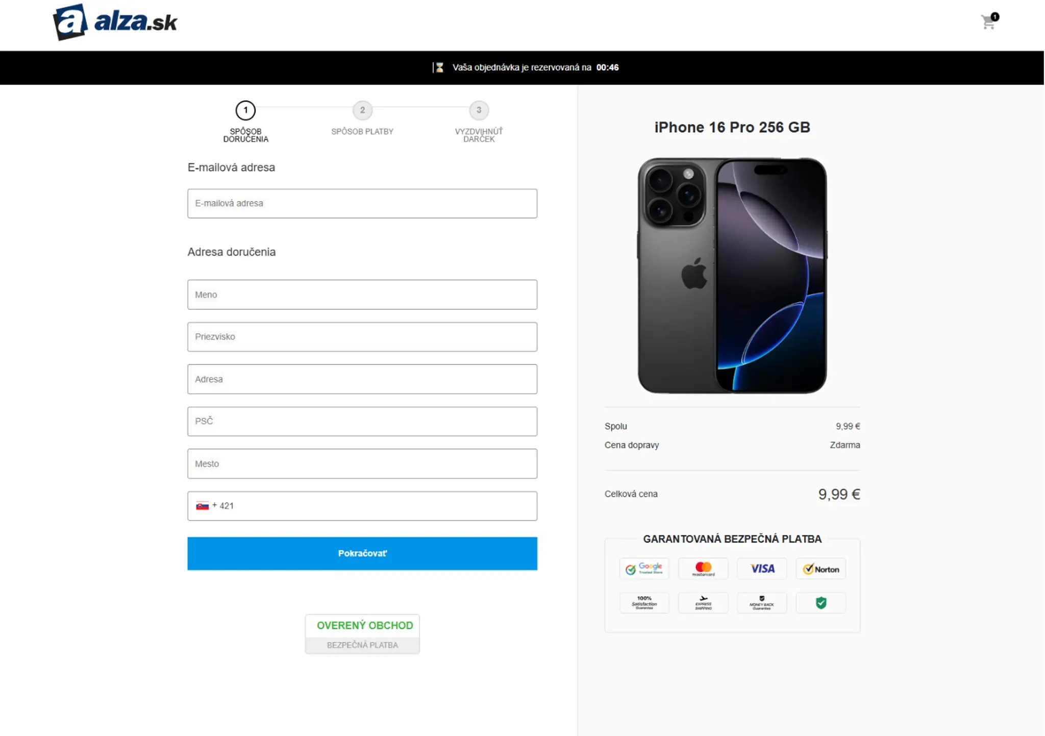 Alza - pokus o podvod