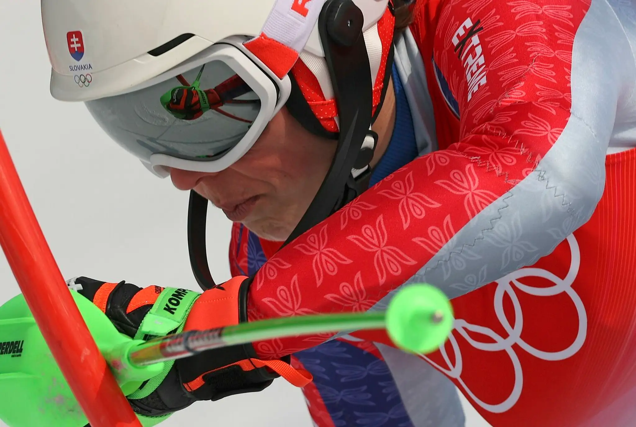 Slovenská lyžiarka Petra Vlhová v 2. kole slalomu na ZOH 2022.