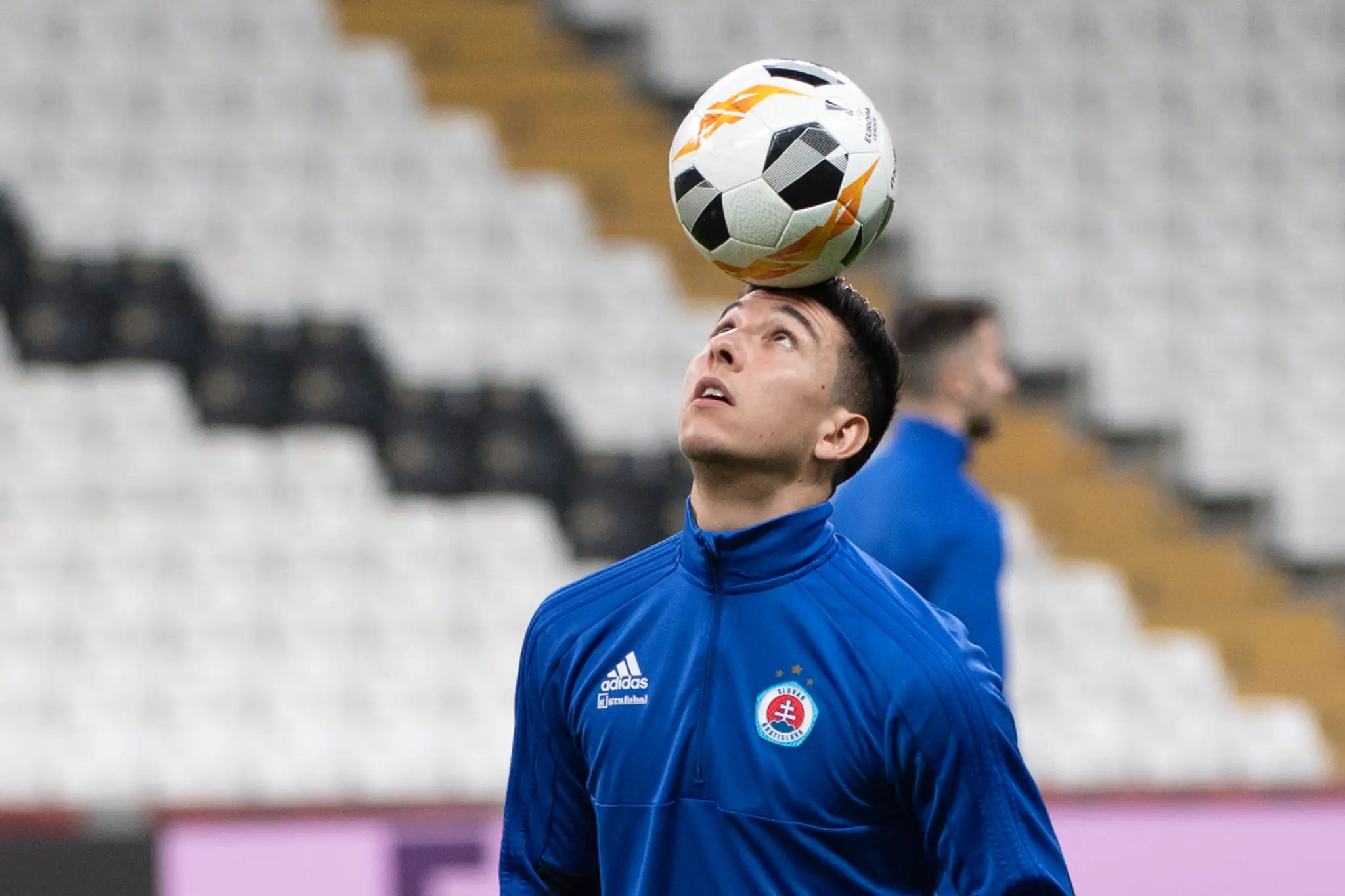 Erik Daniel zo Slovana Bratislava oslavuje gól v dueli EL na pôde Besiktasu.