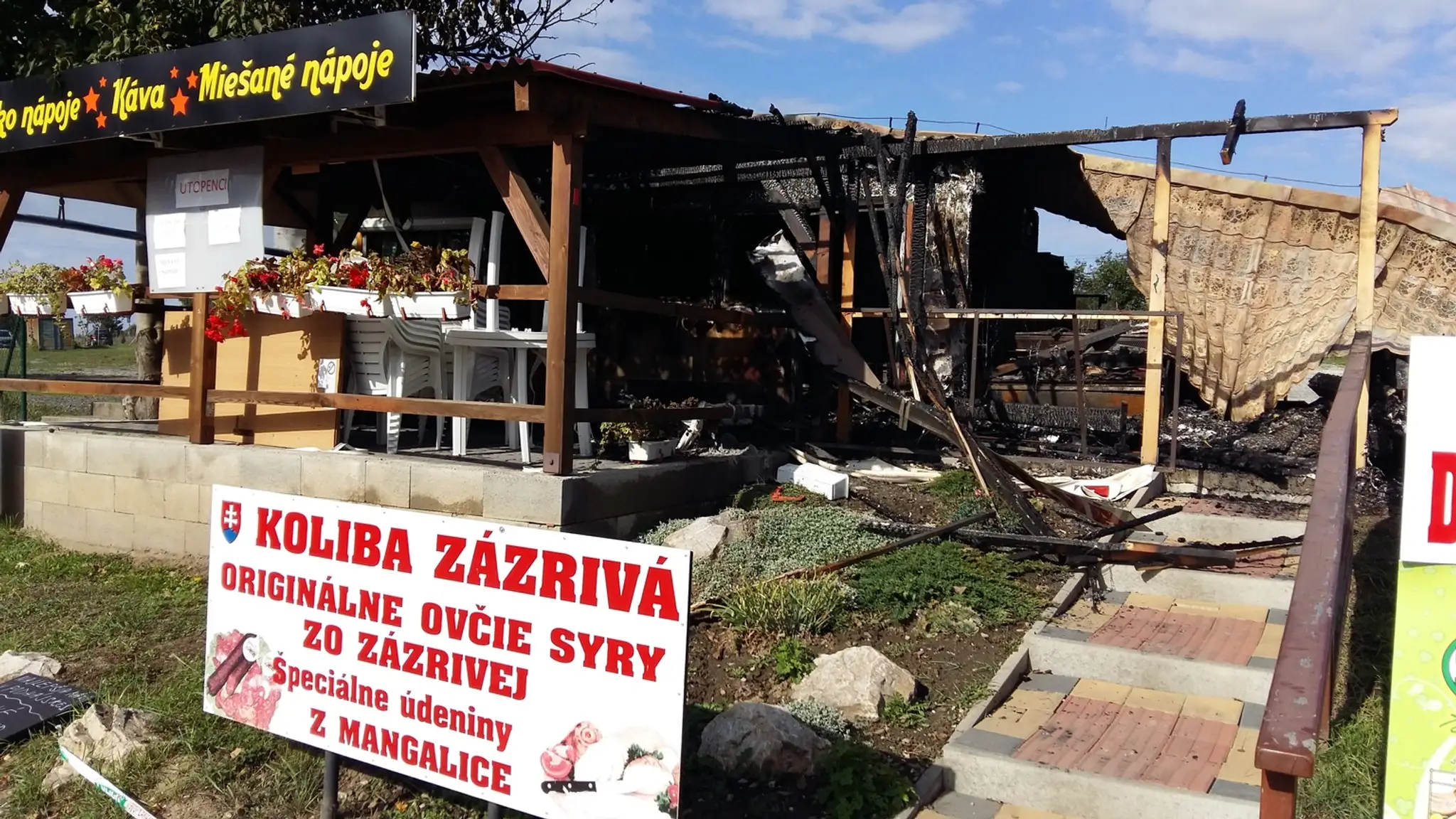 V Podhájskej zhoreli stánky