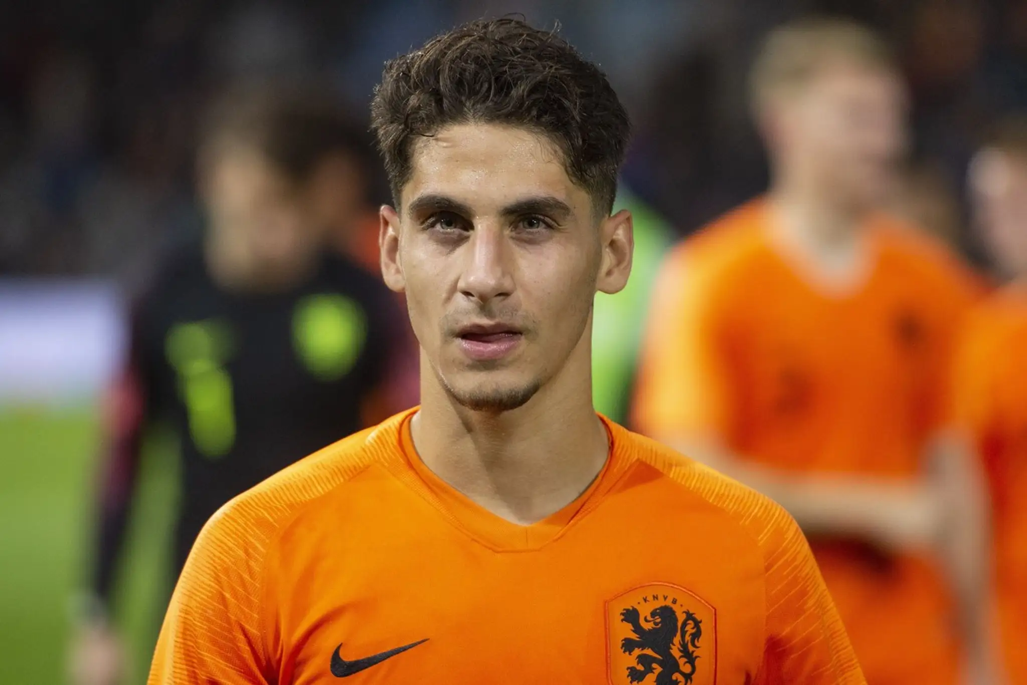 Reis v zápase za Holandsko do 21 rokov.