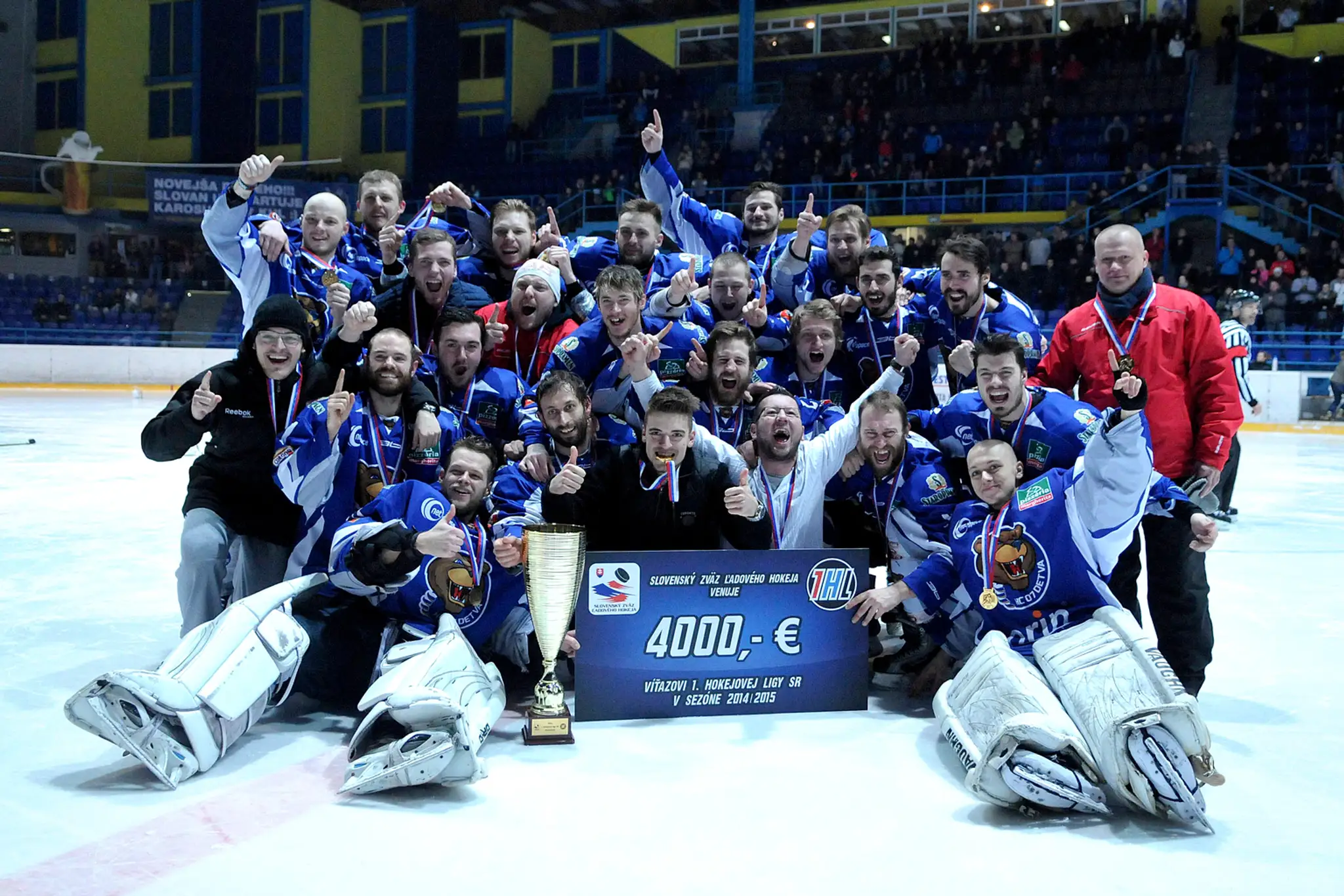 Hokejisti HC 07 Detva vyhrali I. ligu