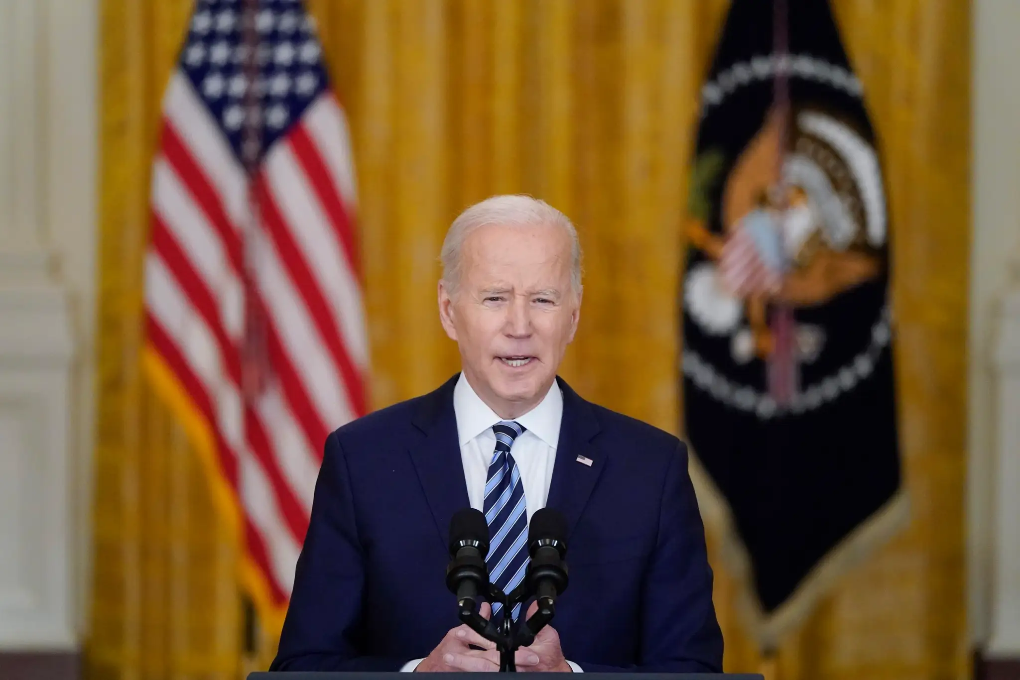 Joe Biden počas prejavu