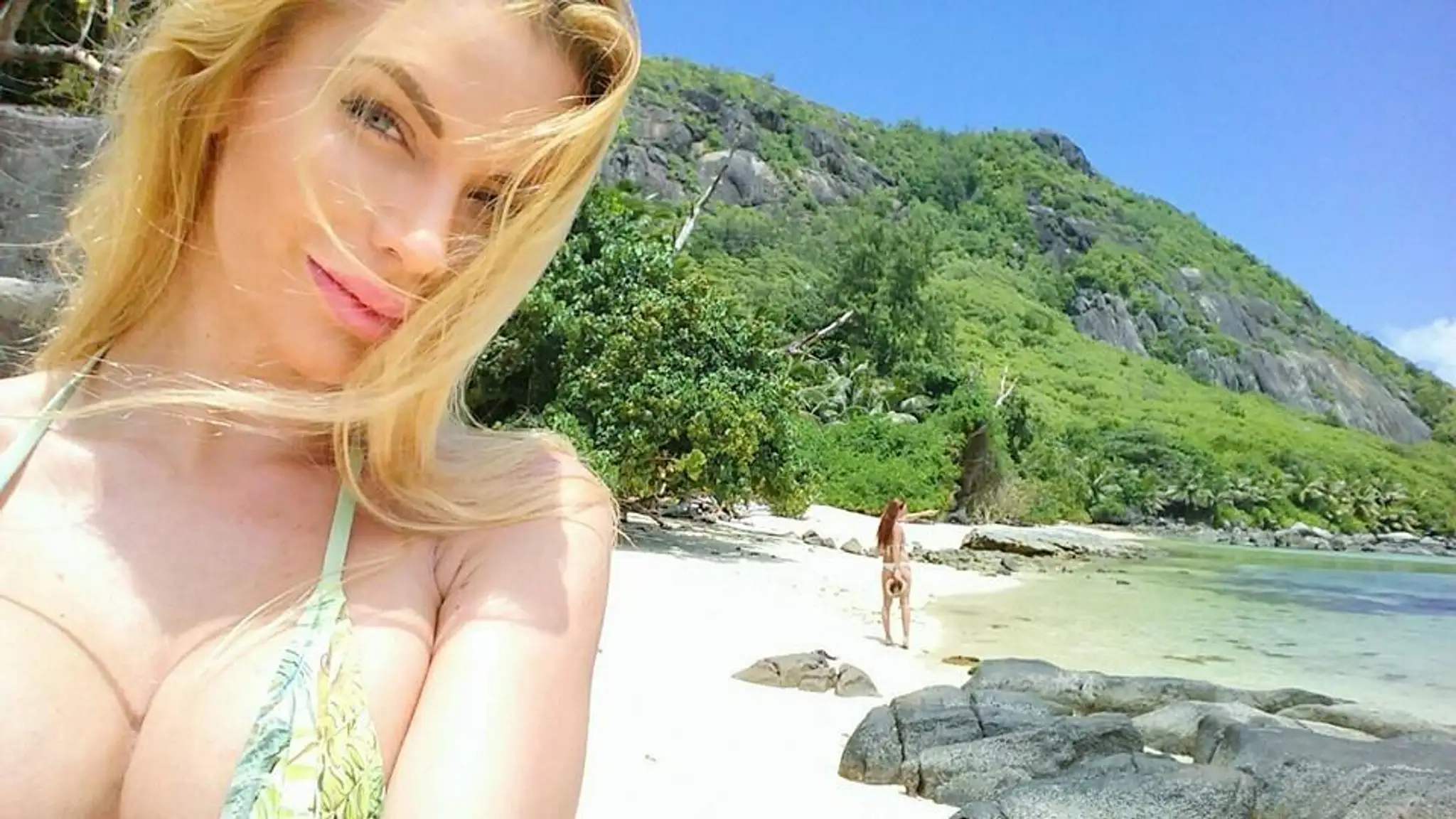 Eva Cifrová na Seychelách.