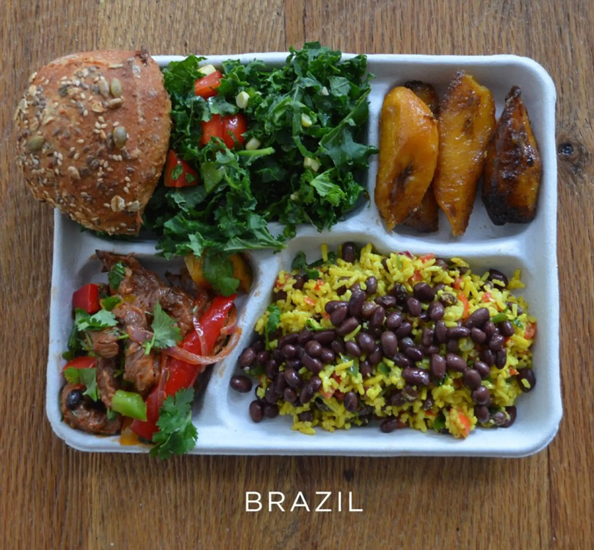 Obed detí v Brazílii.