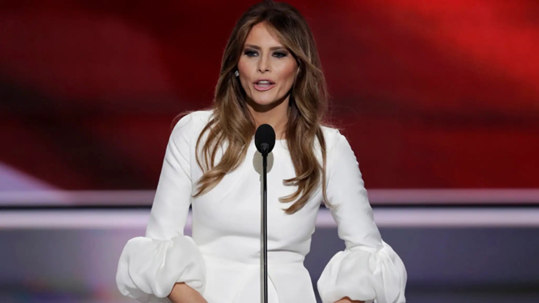 Manželka amerického prezidentského kandidáta Donalda Trumpa - Melania.