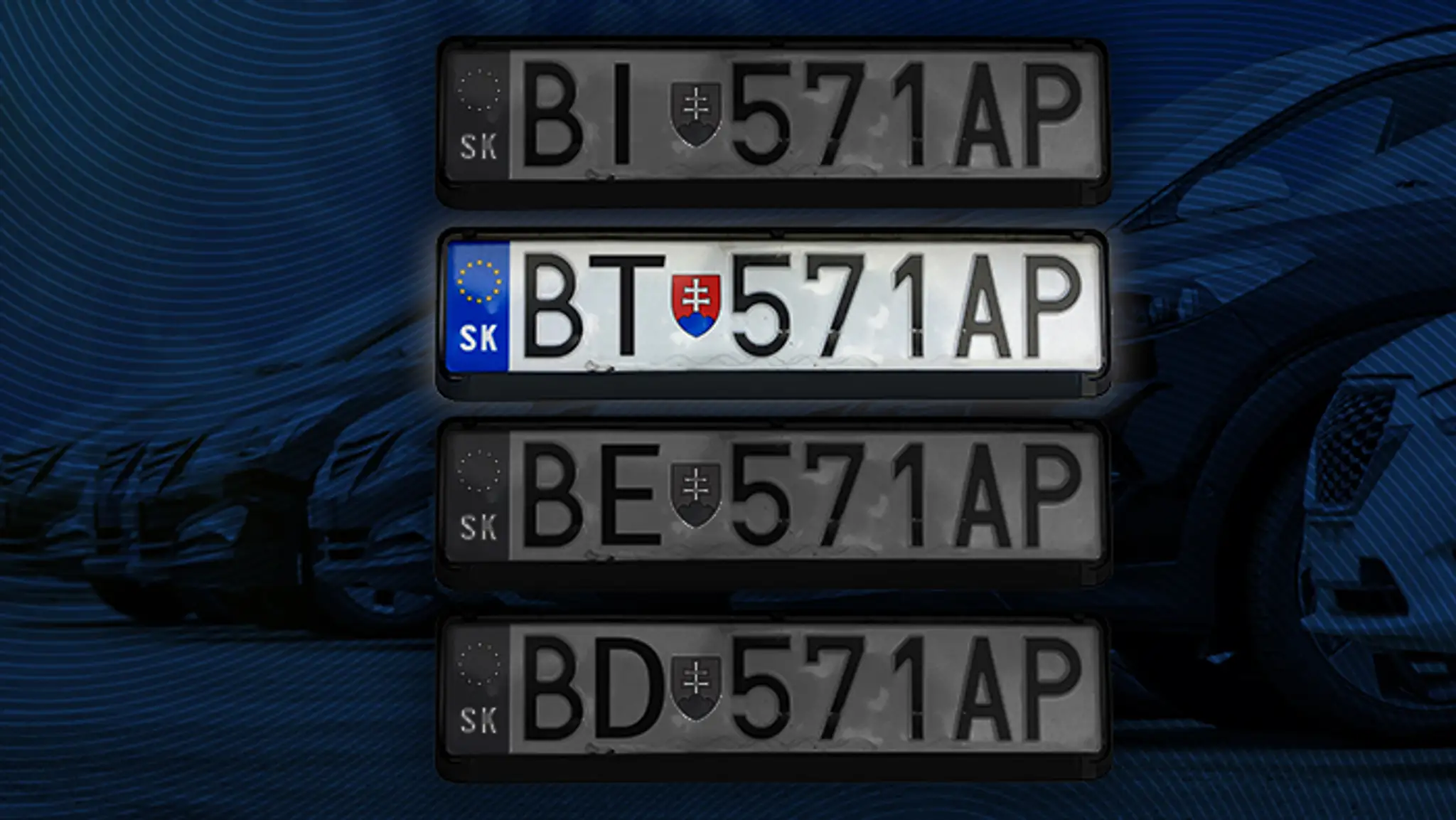 Bratislavčania budú mať novú ŠPZ.
