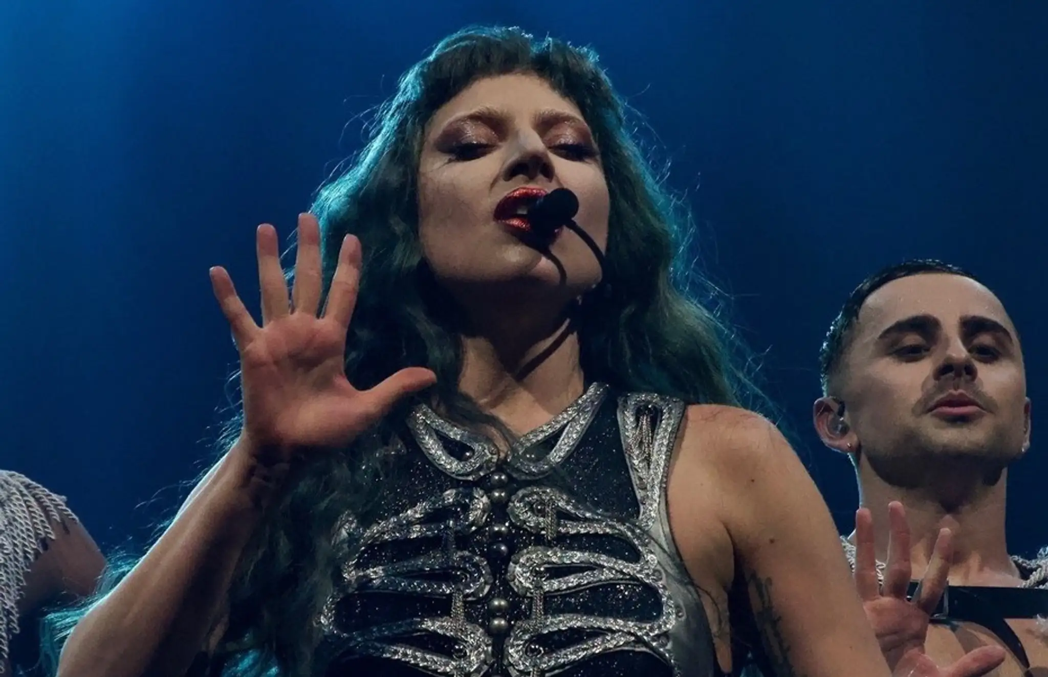 Lady Gaga počas koncertu v Miami