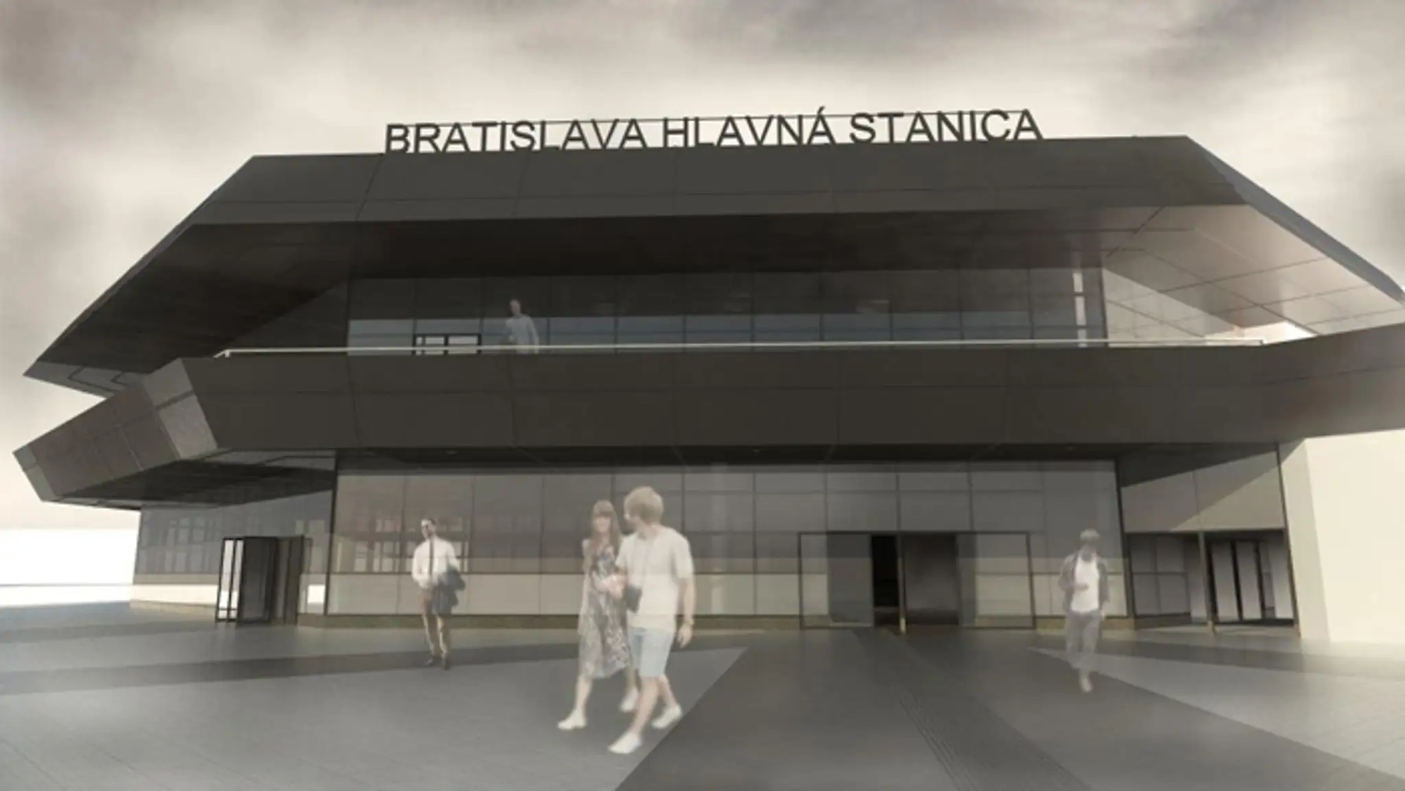 Vizualizácia zmeny Hlavnej stanice v Bratislave.