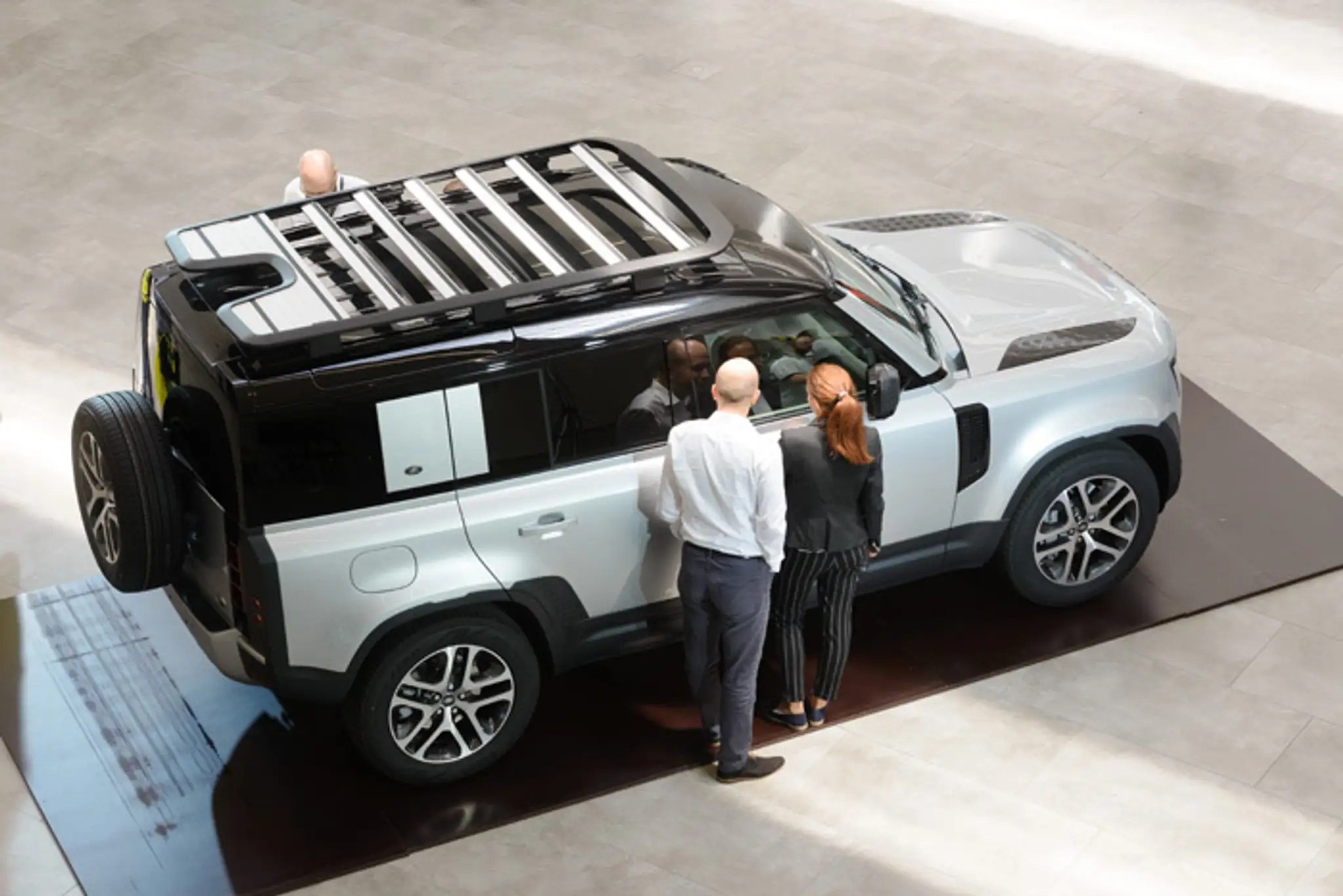 Výrobné priestory v závode Jaguar Land Rover v Nitre.