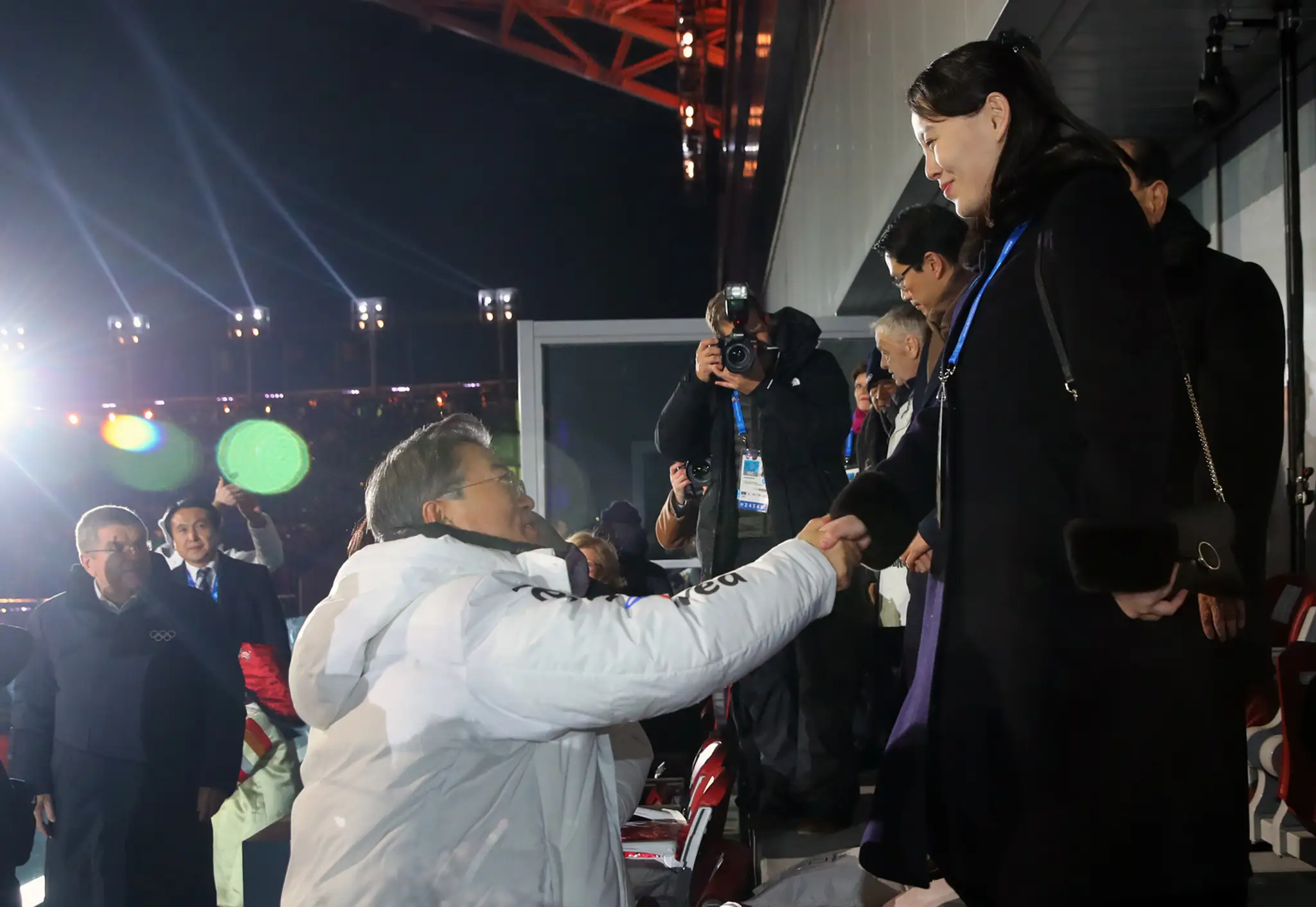 Vystúpenie jedného z tanečníkov počas otváracieho ceremoniálu ZOH 2018. 