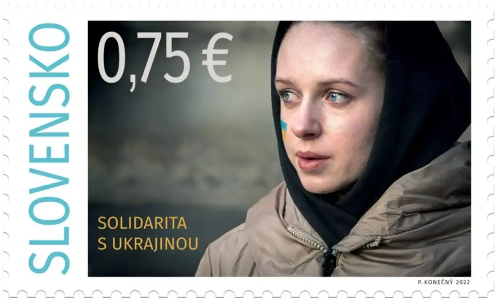 známka Solidarita s Ukrajinou