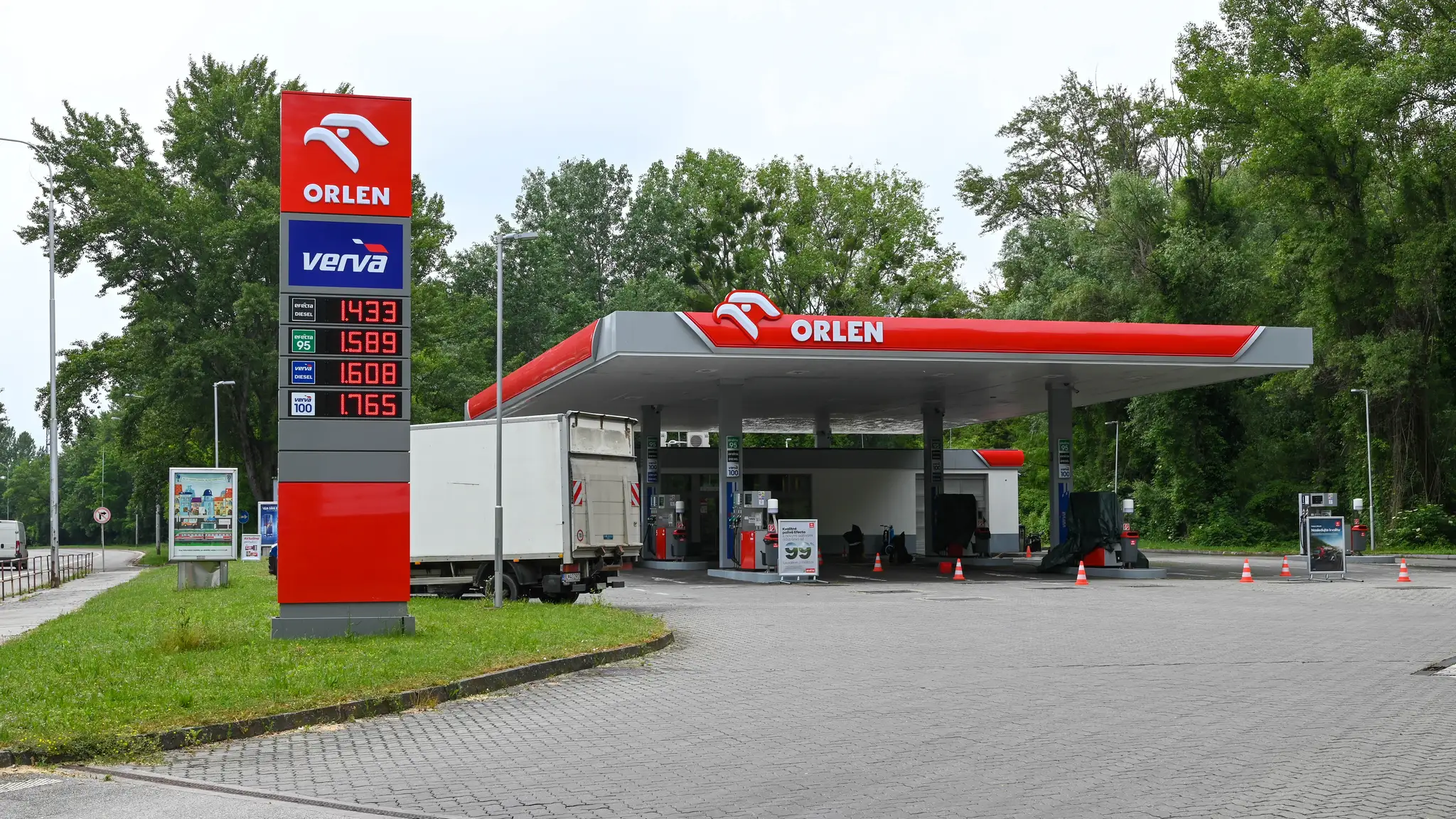Niektoré čerpacie stanice Orlen ešte stále prerábajú