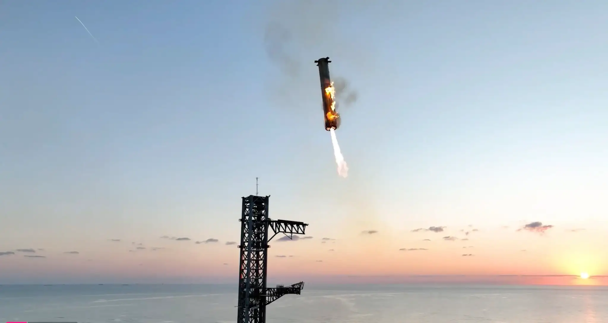 Návrat raketového nosiča Super Heavy