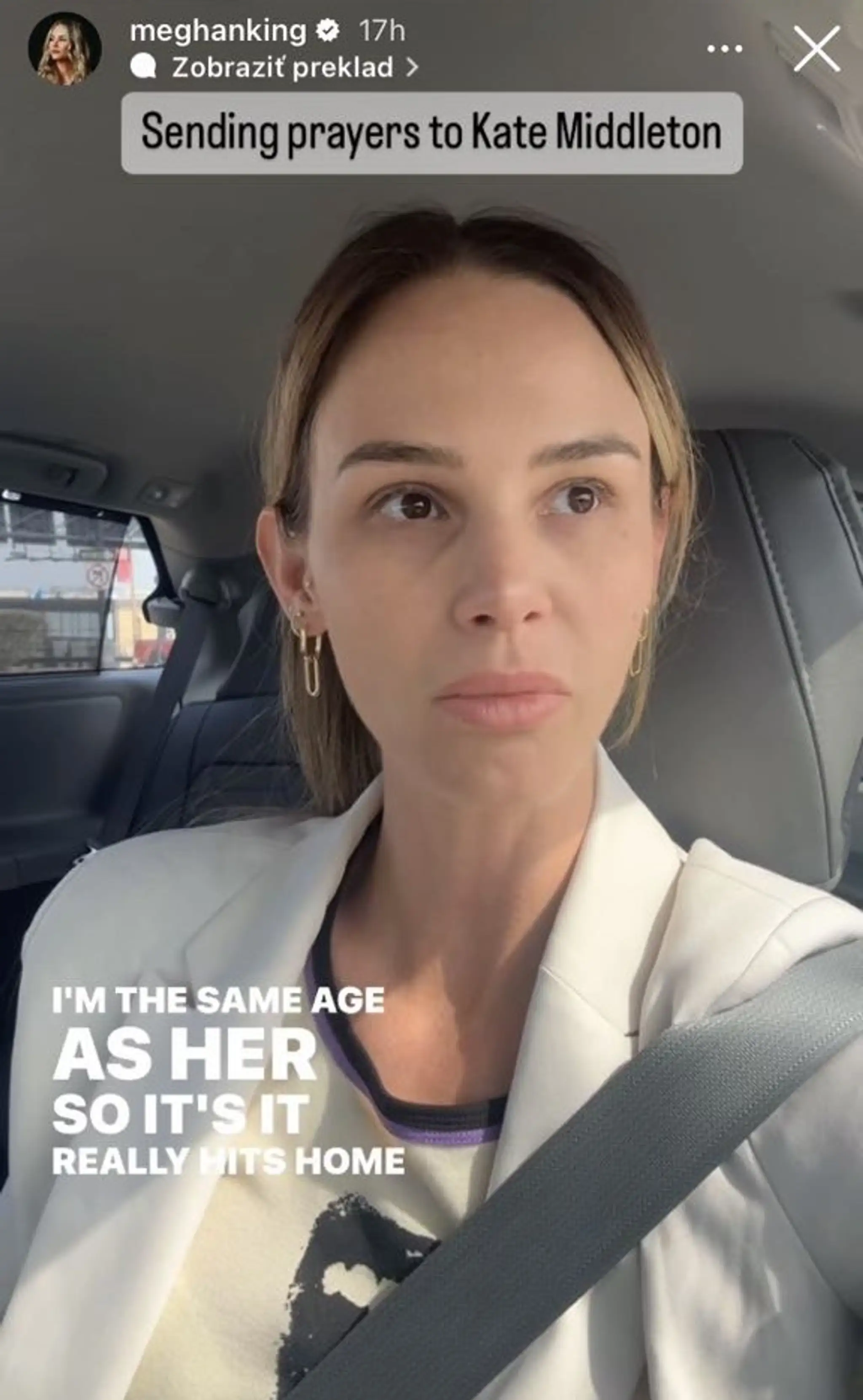 Príspevok Meghan Kingovej. 