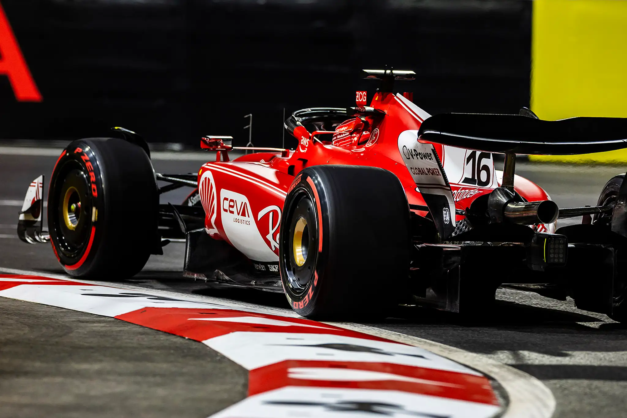 Detail monopostu Charlesa Leclerca.