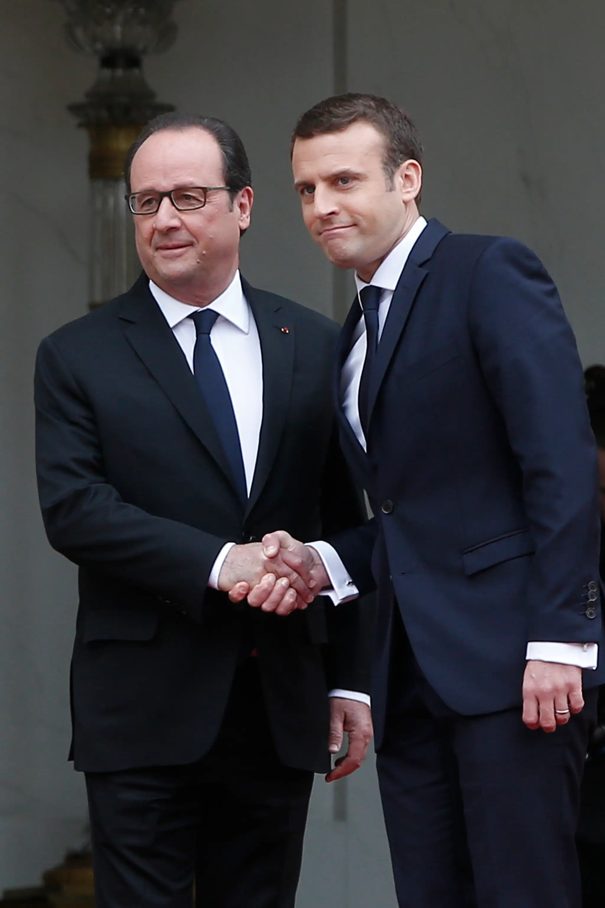 François Hollande a Emmanuel Macron.