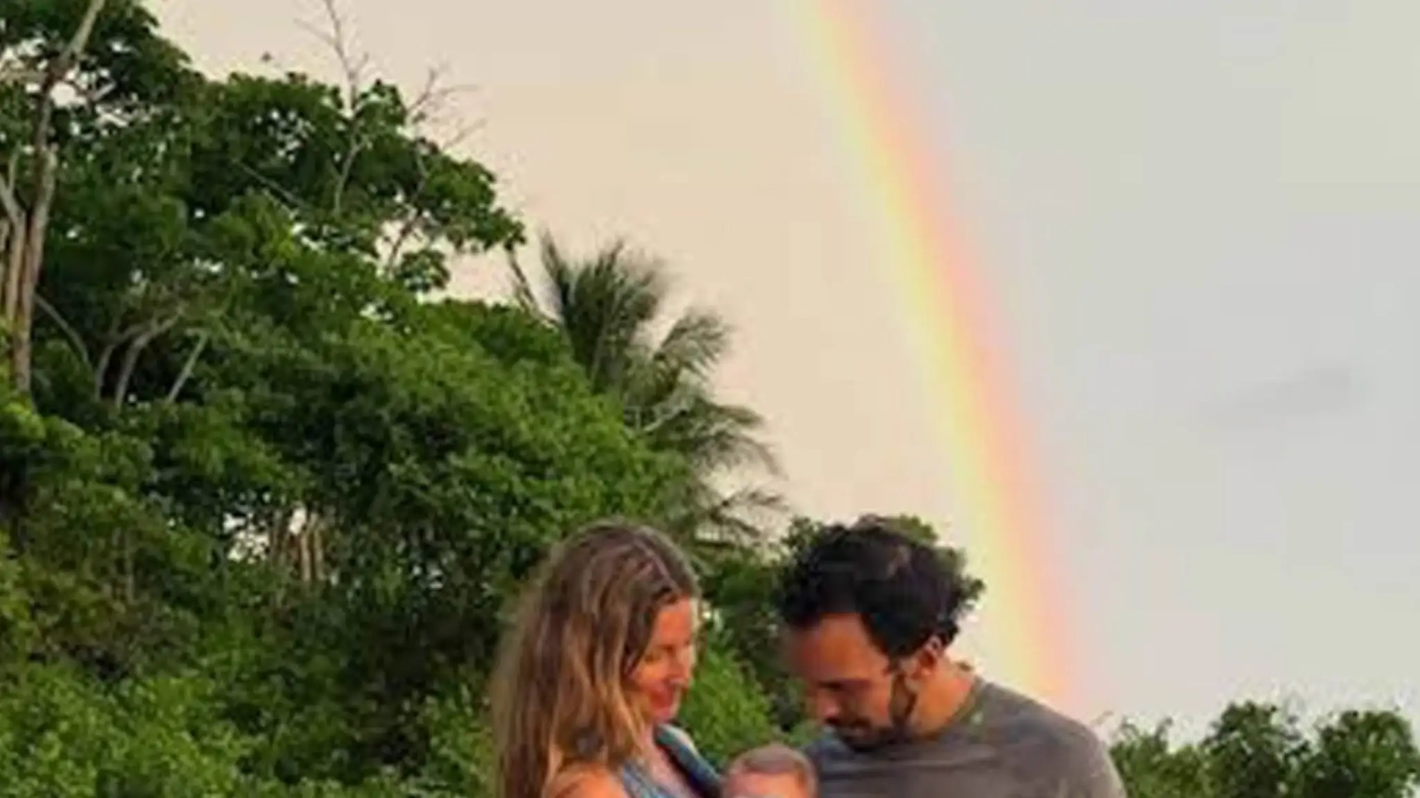 Gisele Bündchen s manželom a najmladším synčekom. 