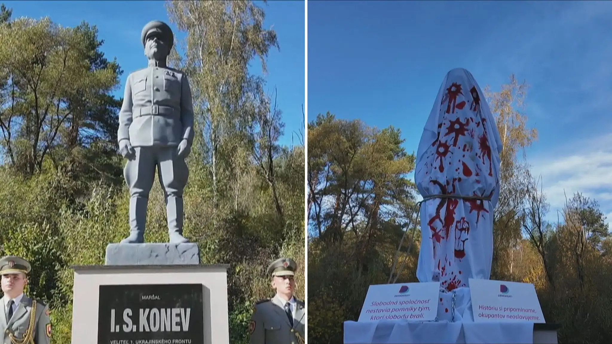 Socha sovietskeho maršala Koneva