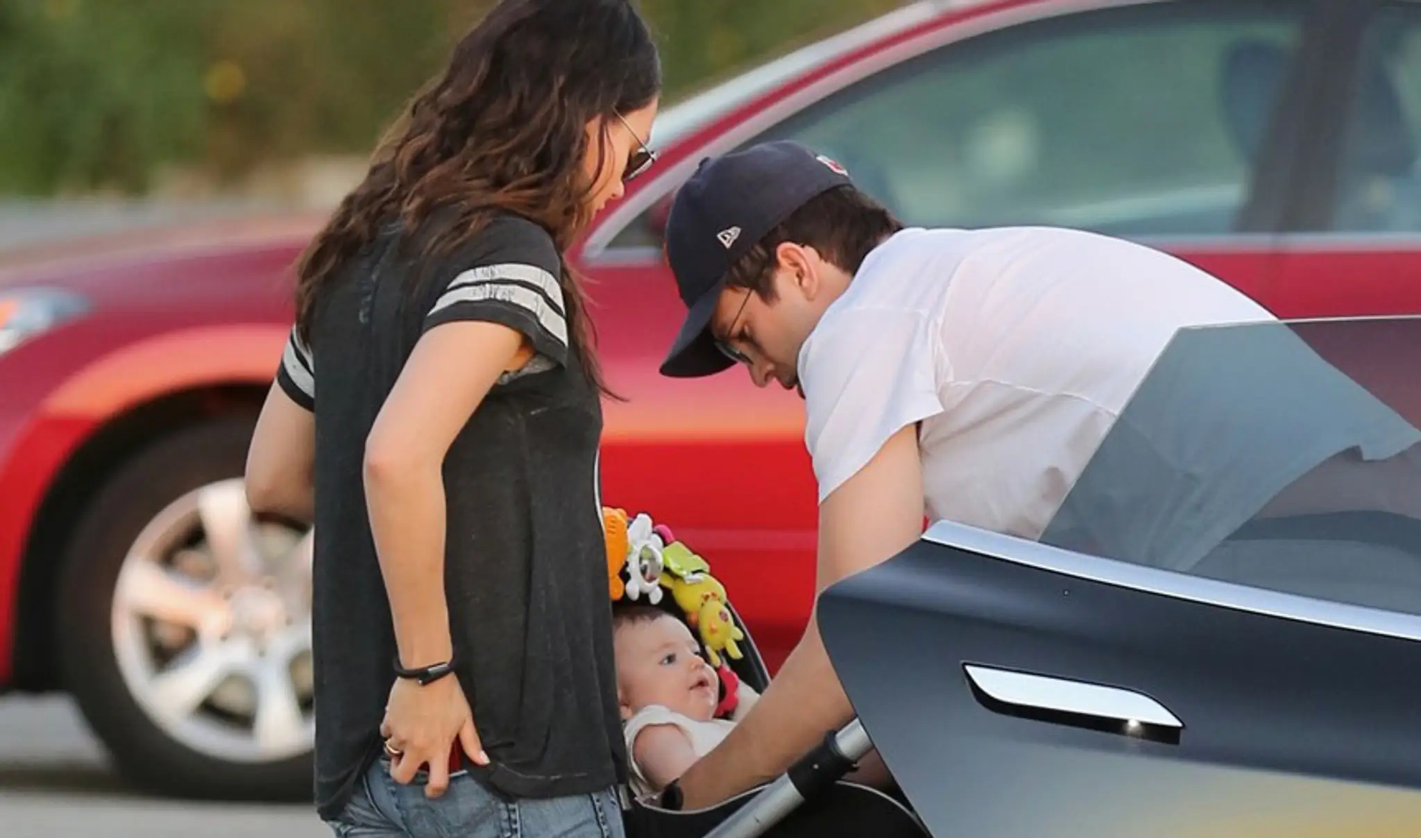 Mila Kunis a Ashton Kutcher s dcérou Wyatt.