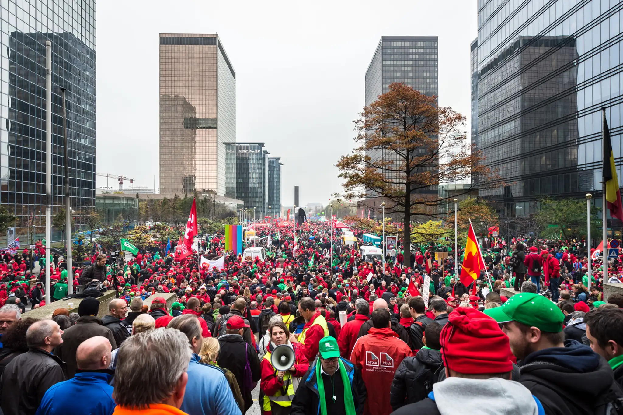 Protest v Bruseli.