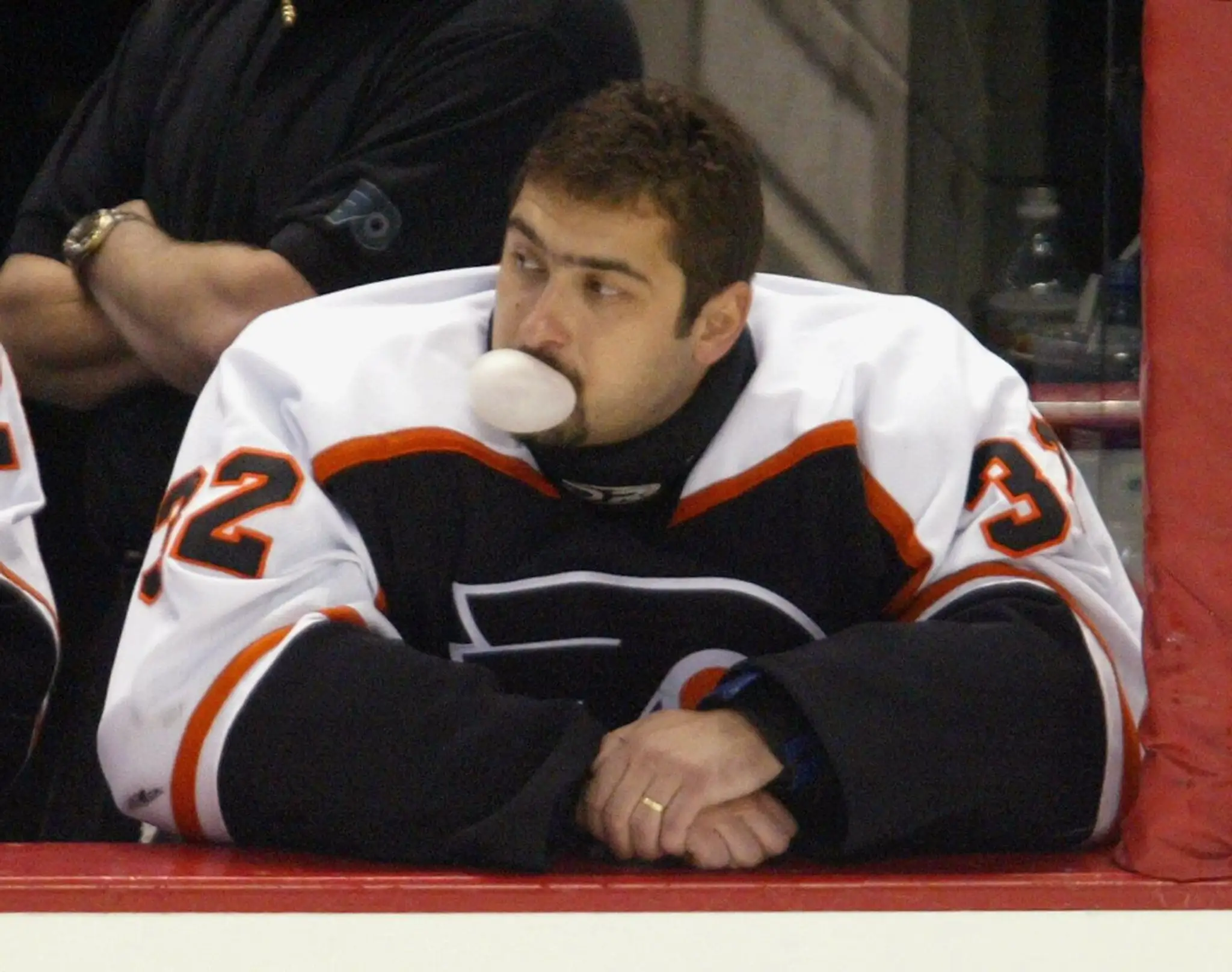 Brankár Philadelphia Flyers Roman Čechmánek (archív 2003).