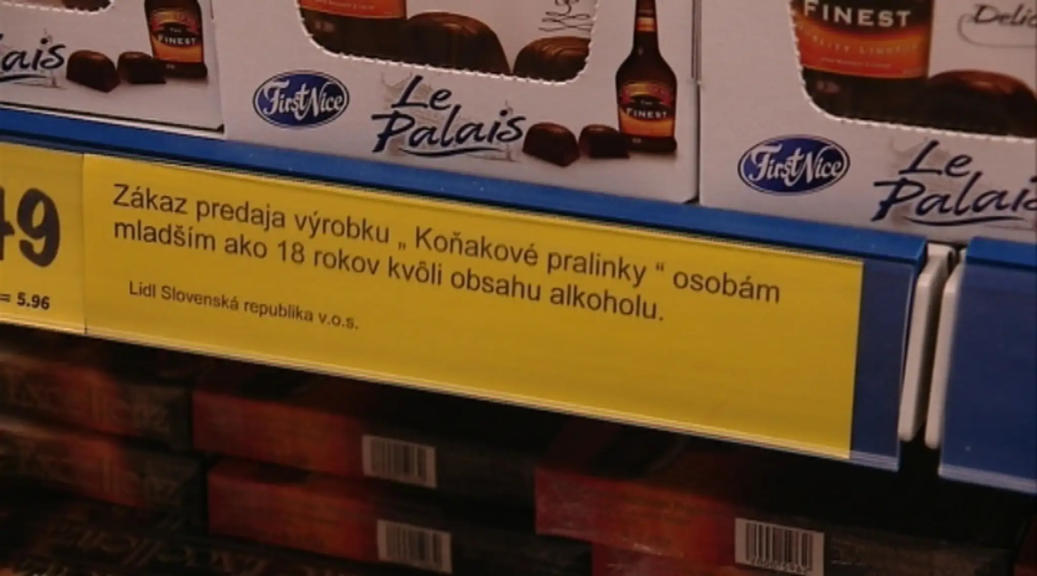 Alkohol v pralinkách