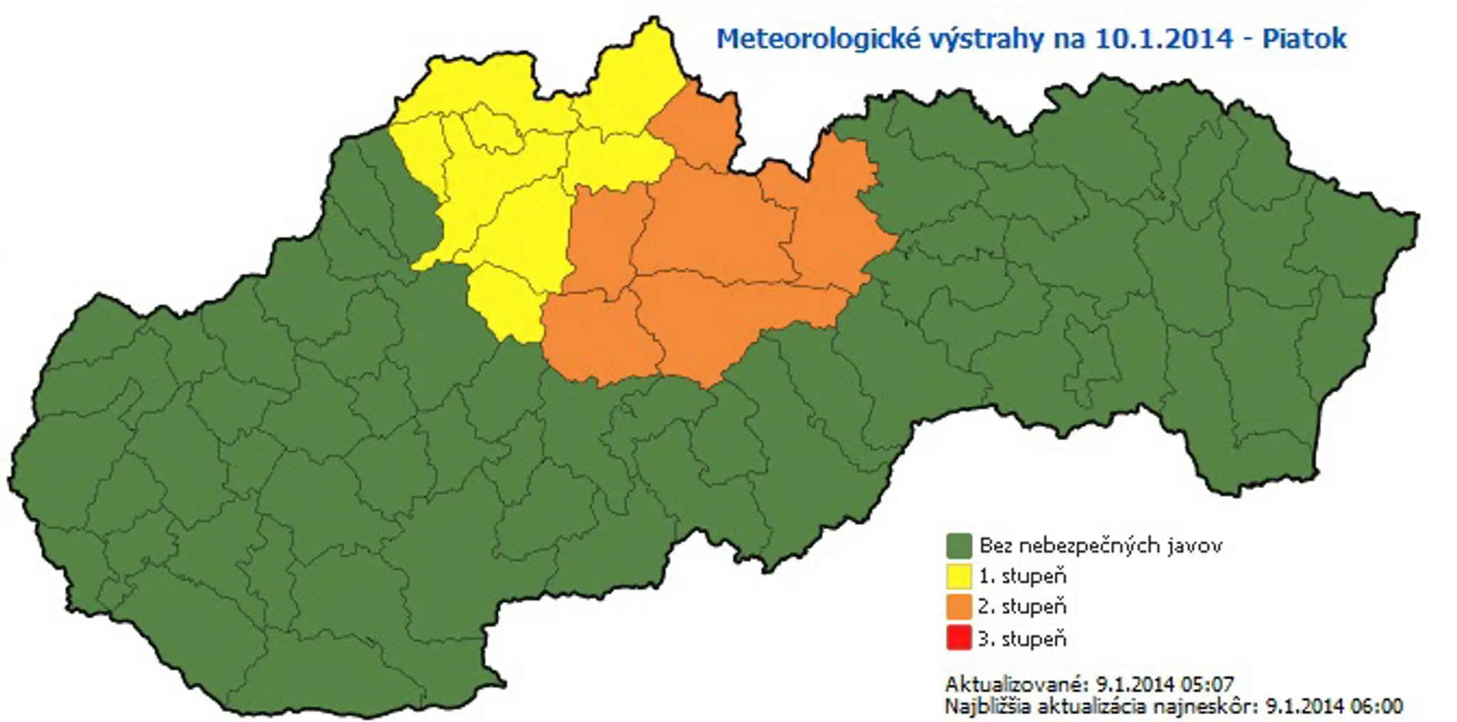 Výstraha na piatok
