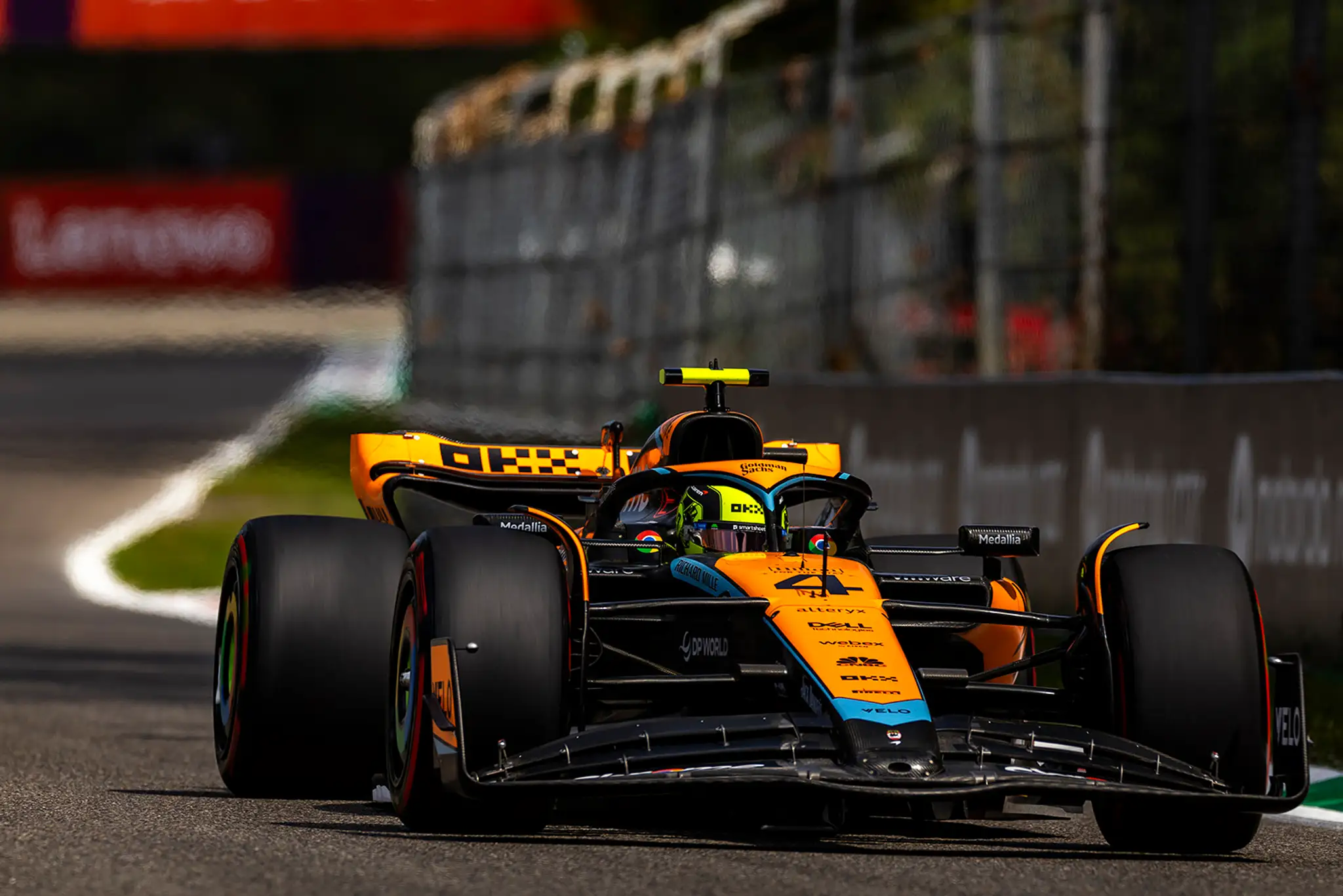 Lando Norris vo svojom monoposte.